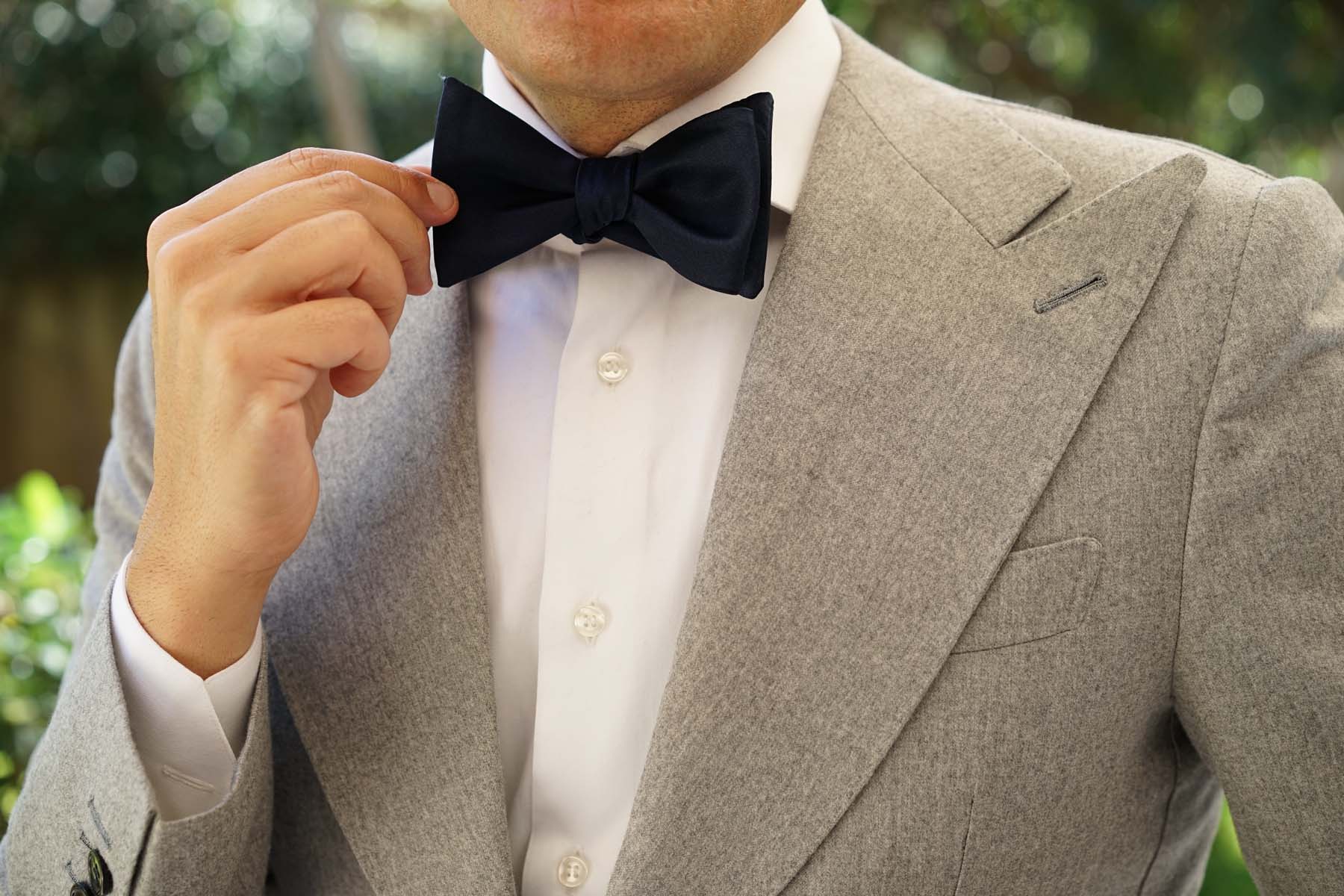 Navy Blue - Bow Tie (Untied)