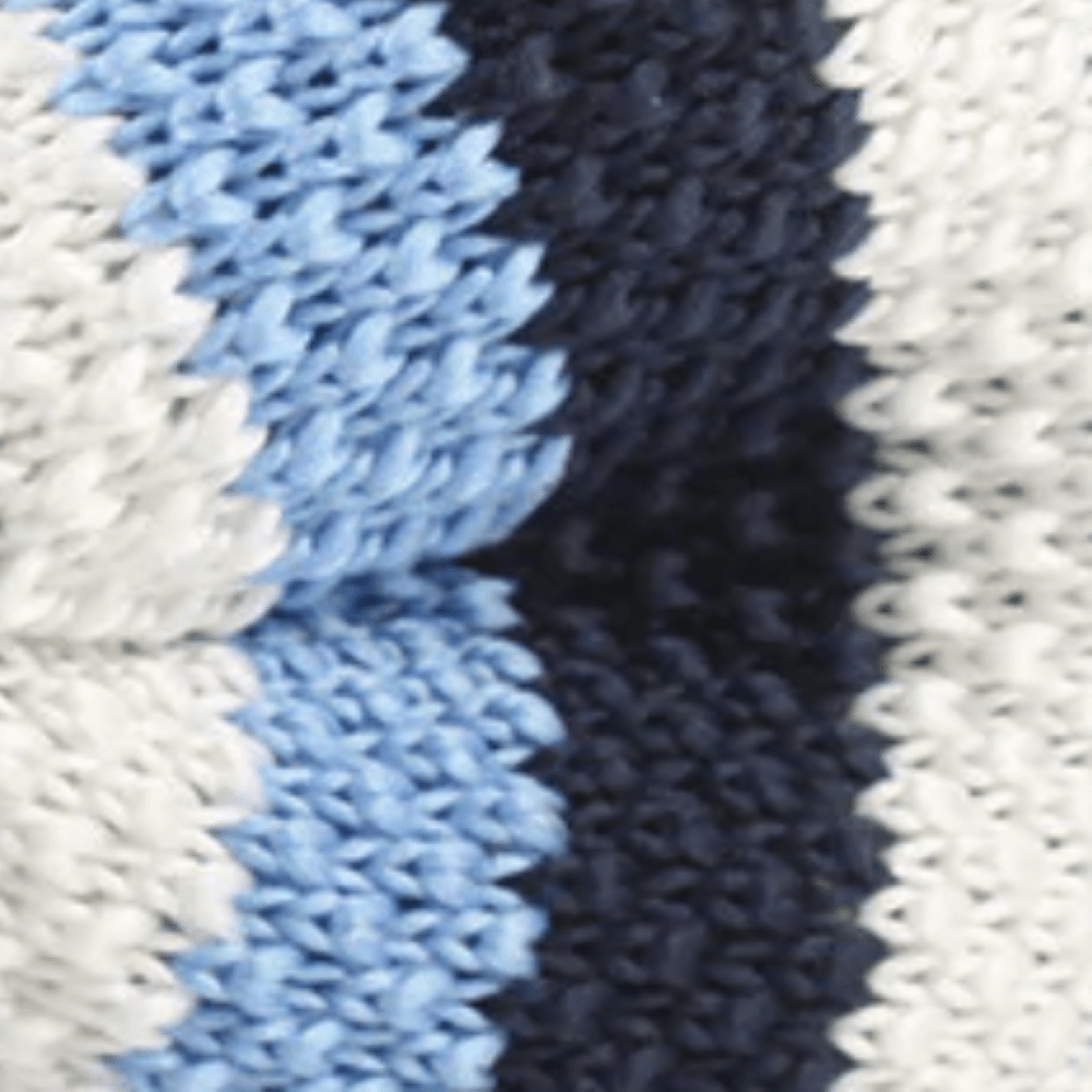 Three Shades of Blue Knitted Bow Tie