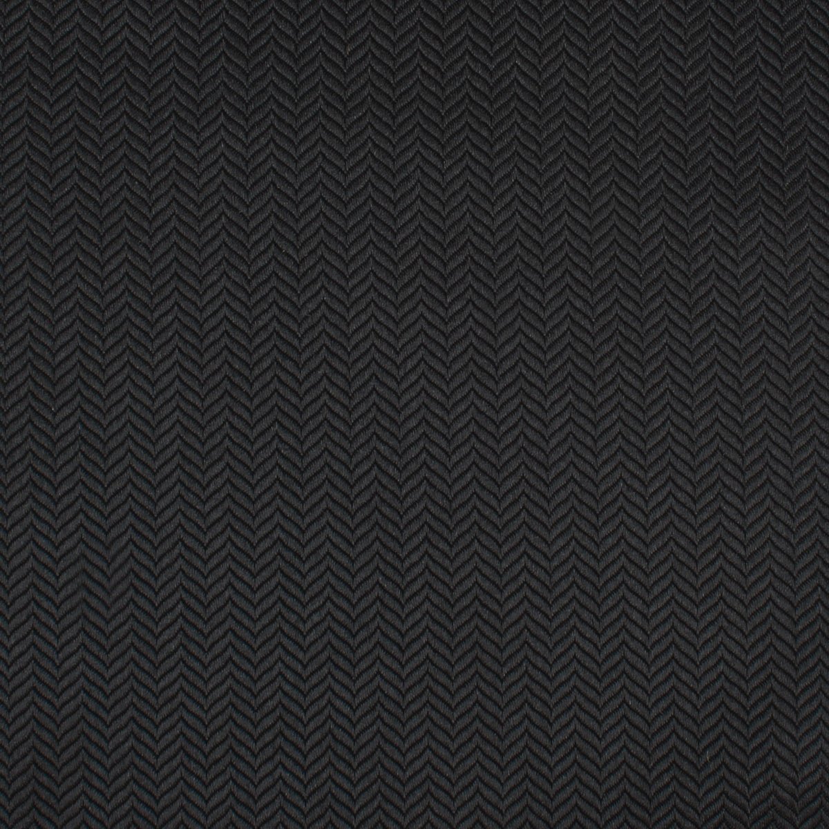 Onyx Black Herringbone Necktie