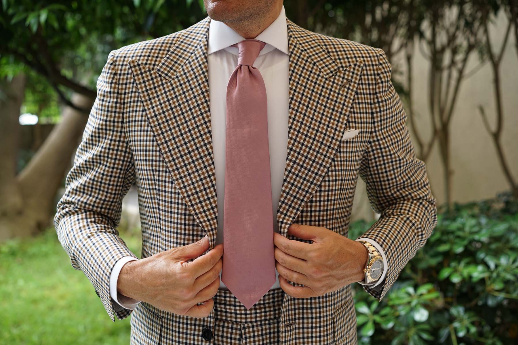 Dusty Rose Twill Necktie