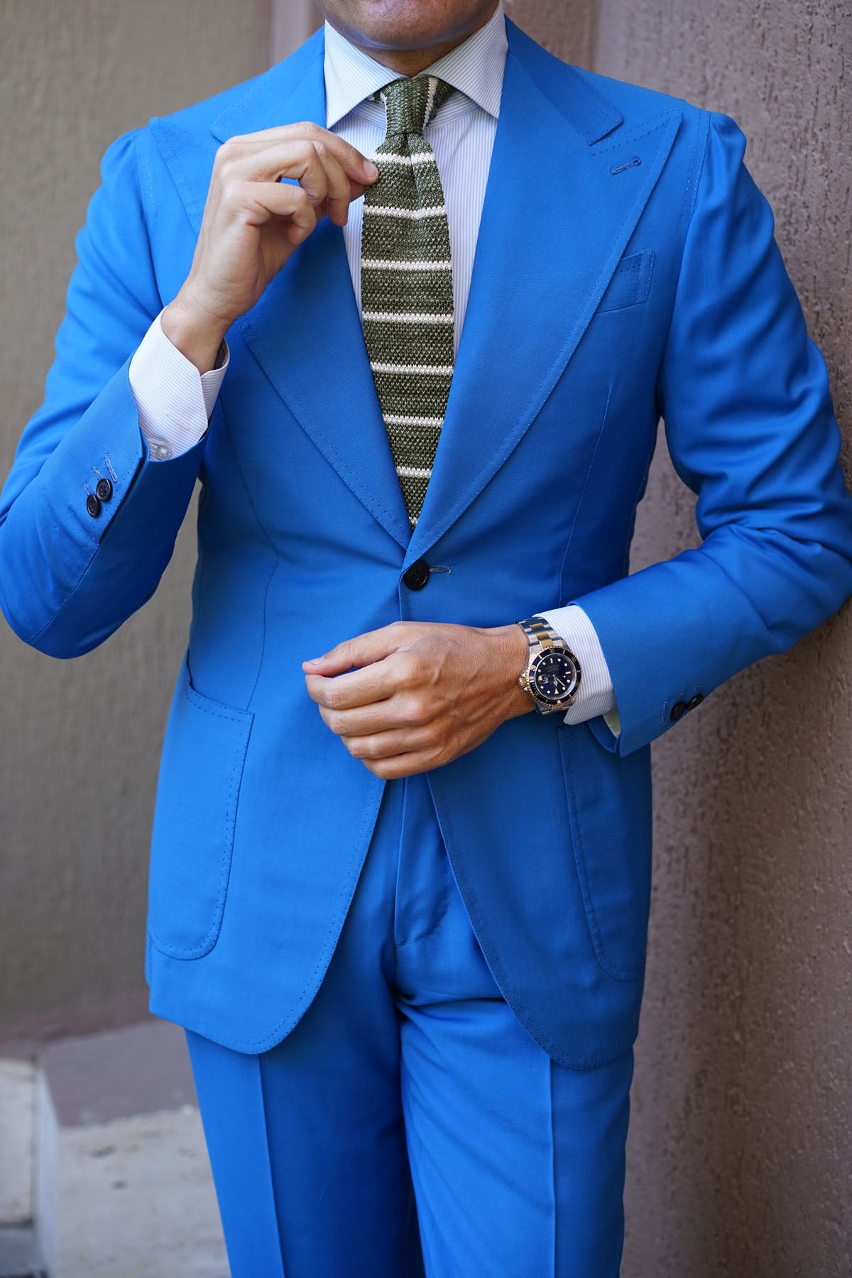 Clooney Striped Knitted Tie