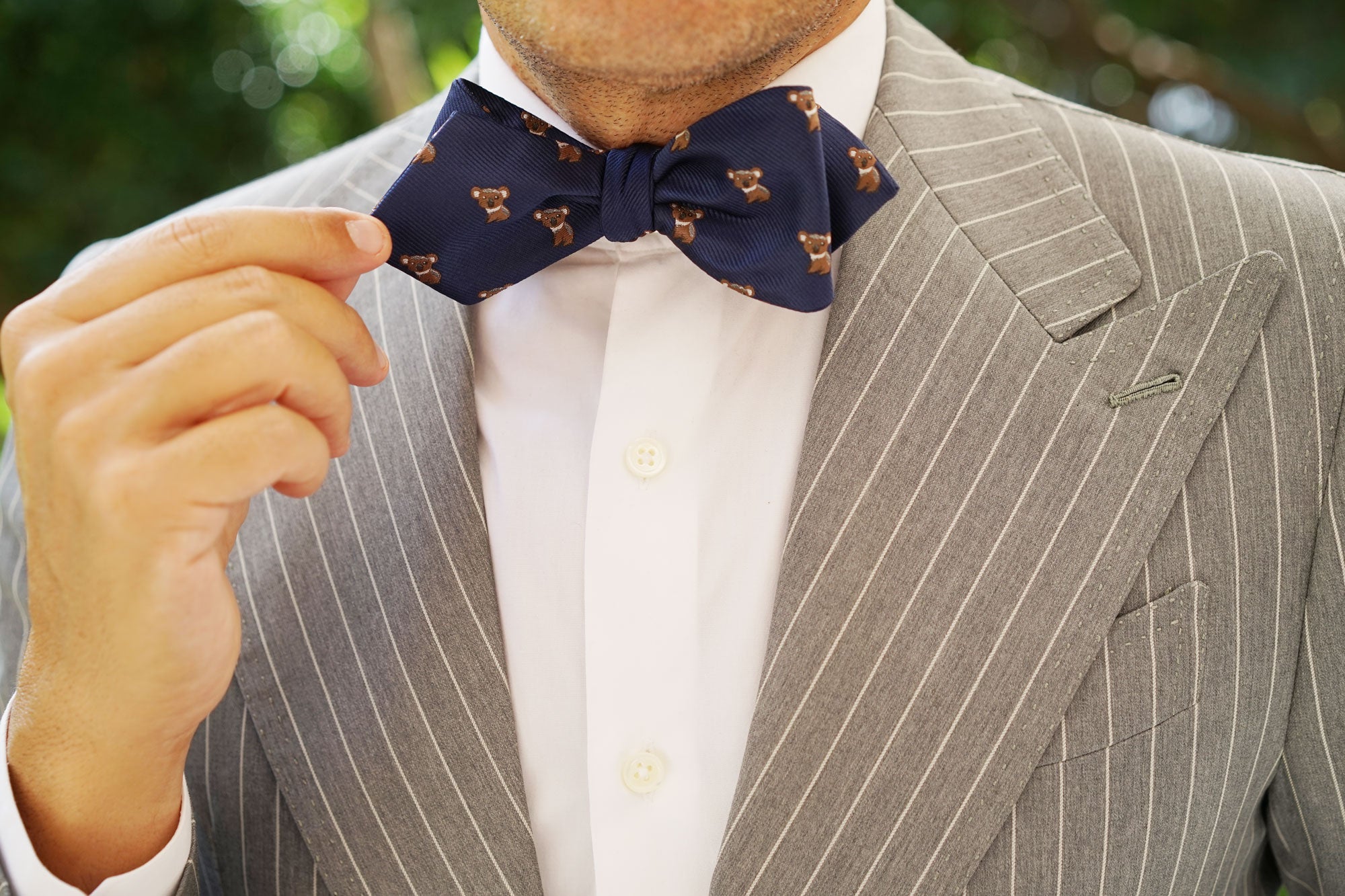 Koala Diamond Self Bow Tie