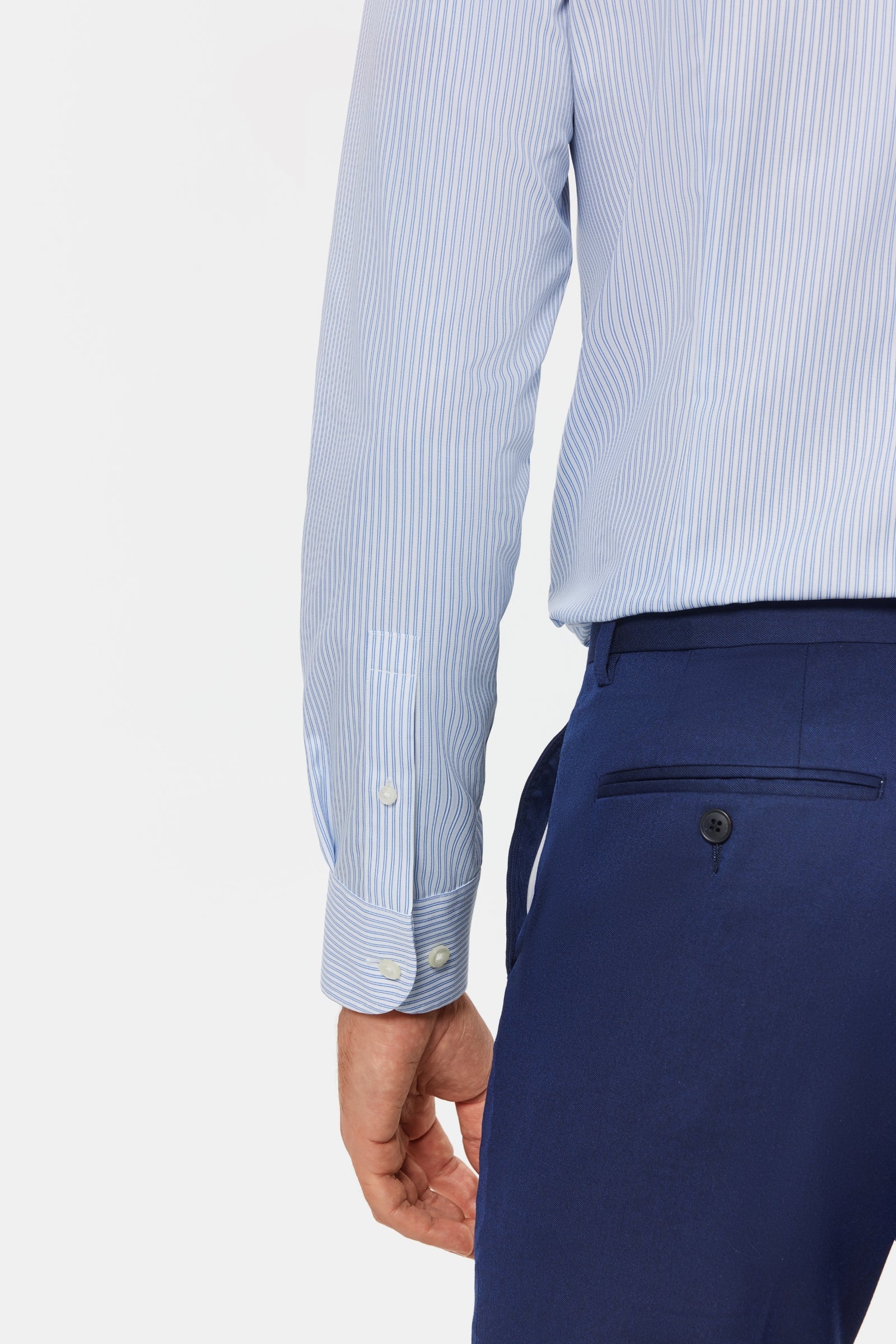 Bacci Blue Stripe Poplin Shirt