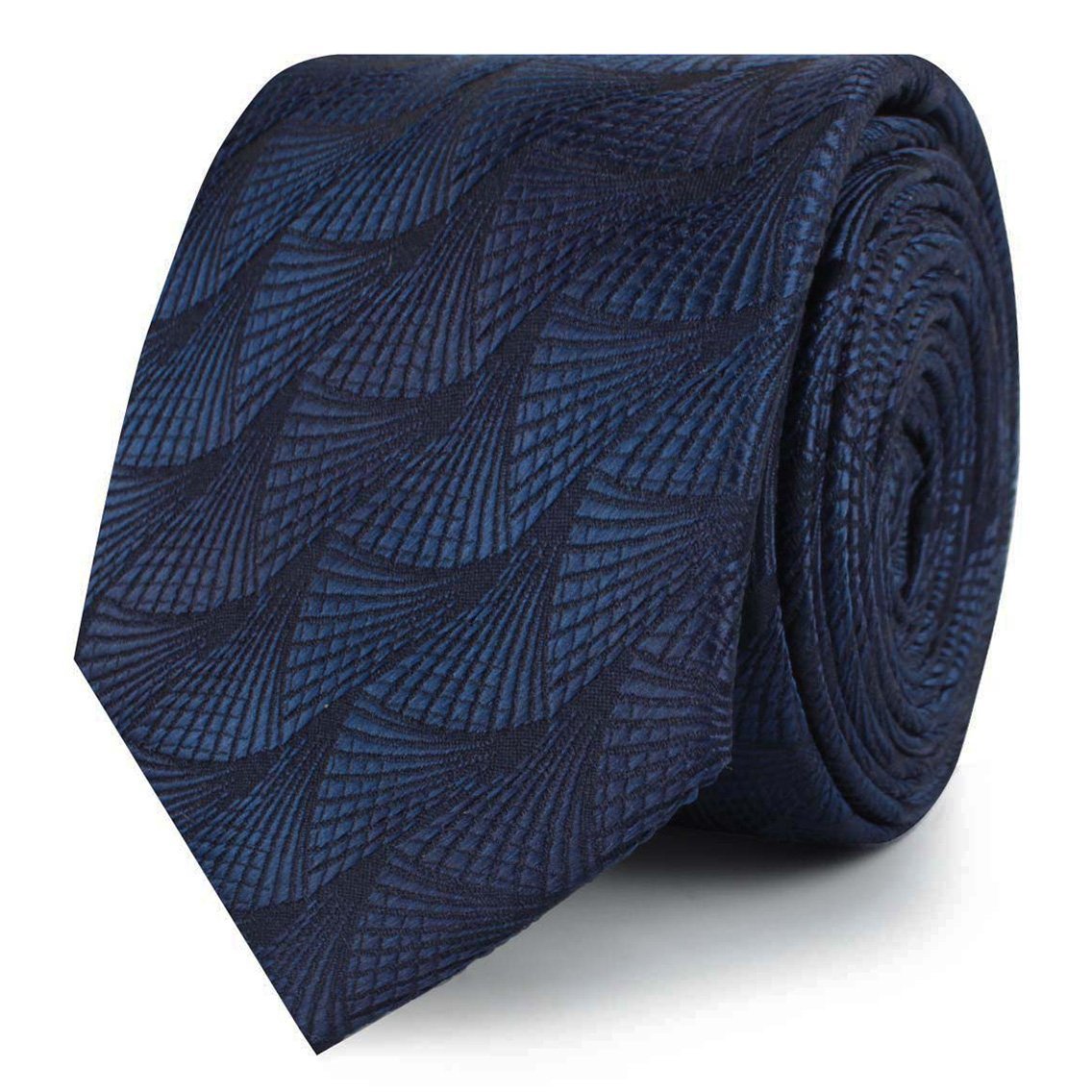 Kiso Valley Navy Blue Skinny Tie