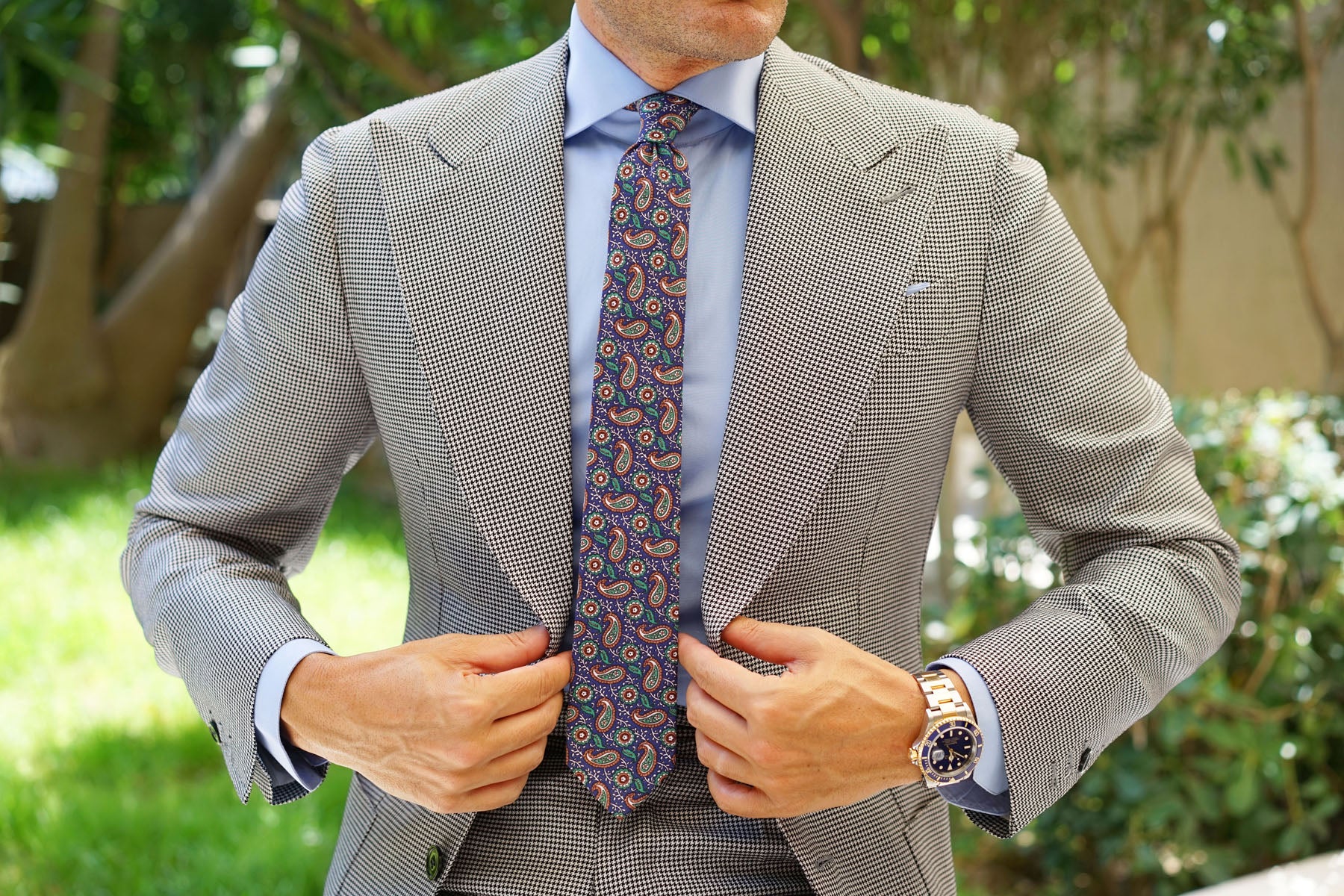 Dora Riparia Paisley Skinny Tie