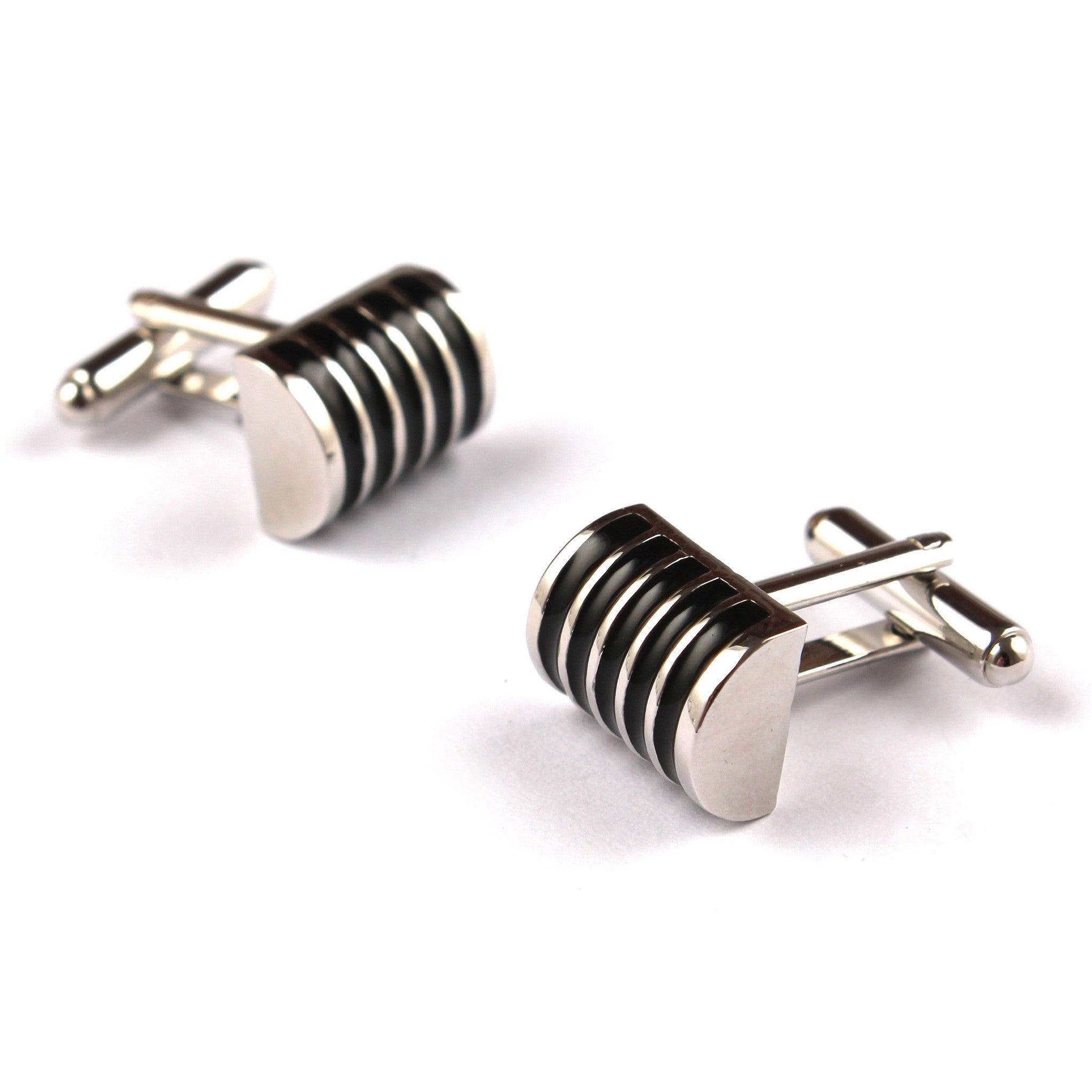 Black Horizontal Cufflinks