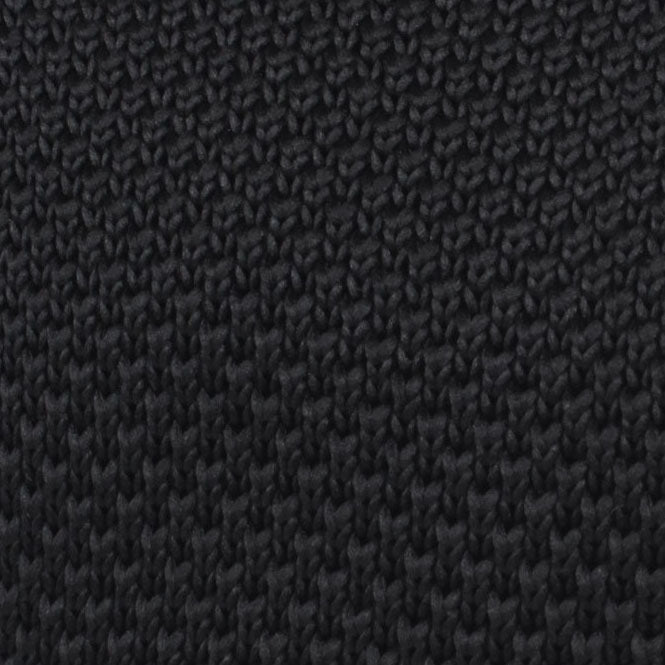 Adie Black Knitted Tie