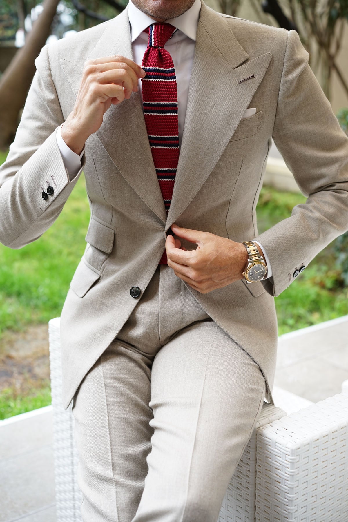 Coccotti Red Knitted Tie