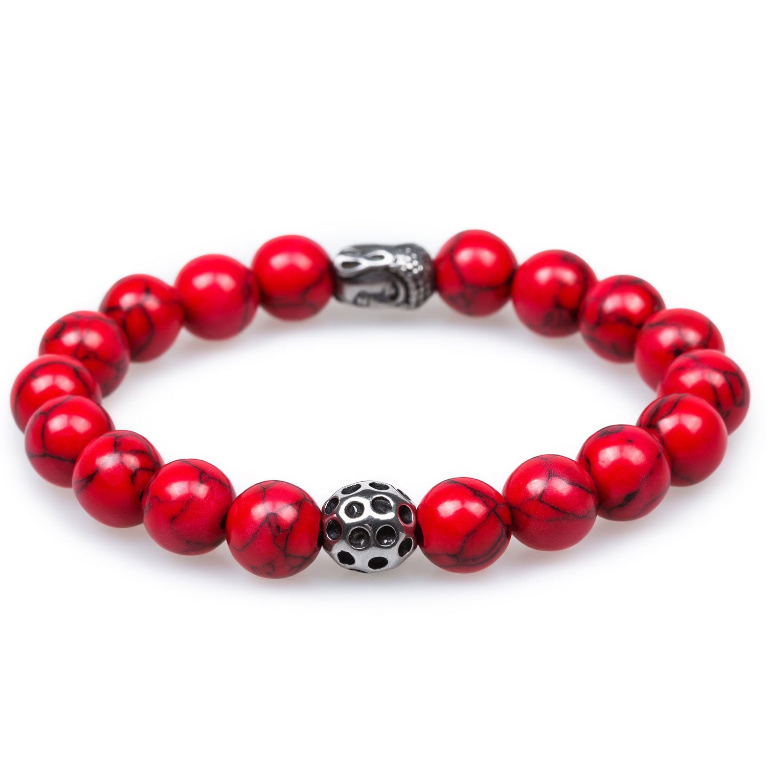 Koh Samui Red Turquoise Buddha Bracelet