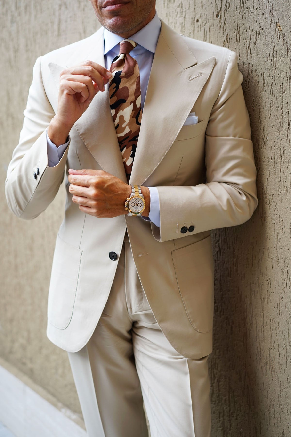 Desert Sand Camouflage Tie