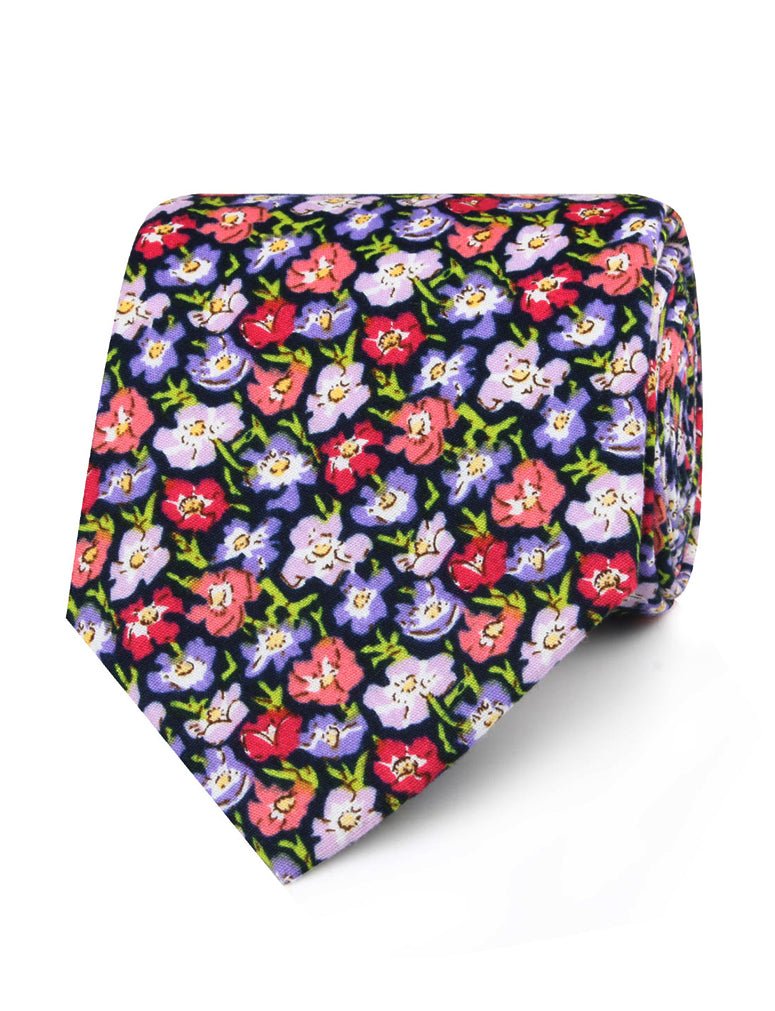 Murcia Purple Floral Necktie