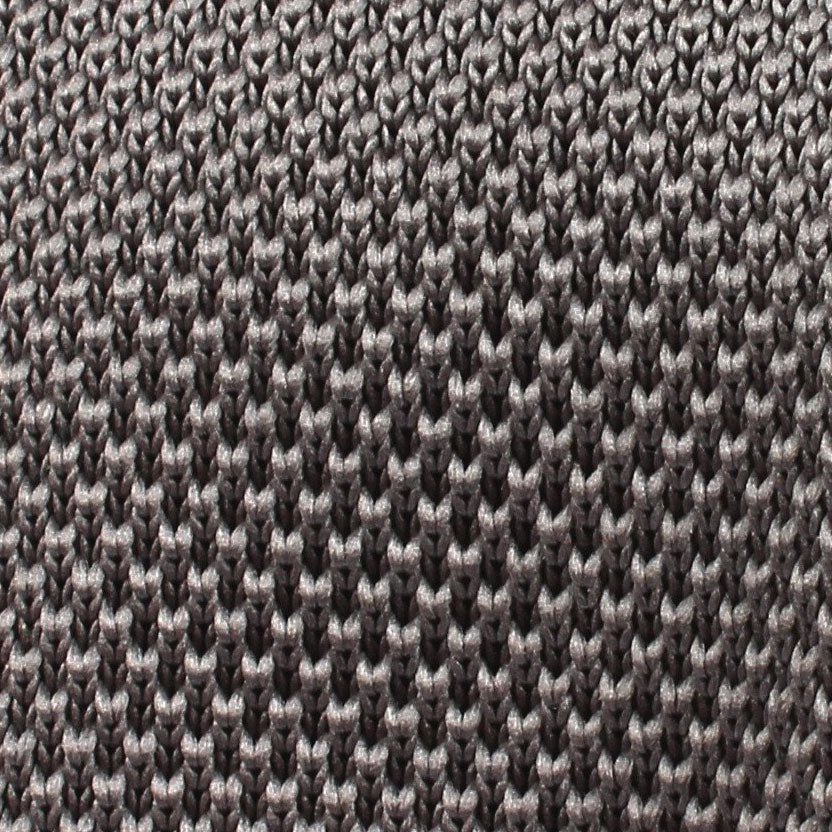 Grey Knitted Tie