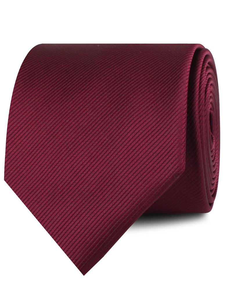 Merlot Burgundy Twill Necktie