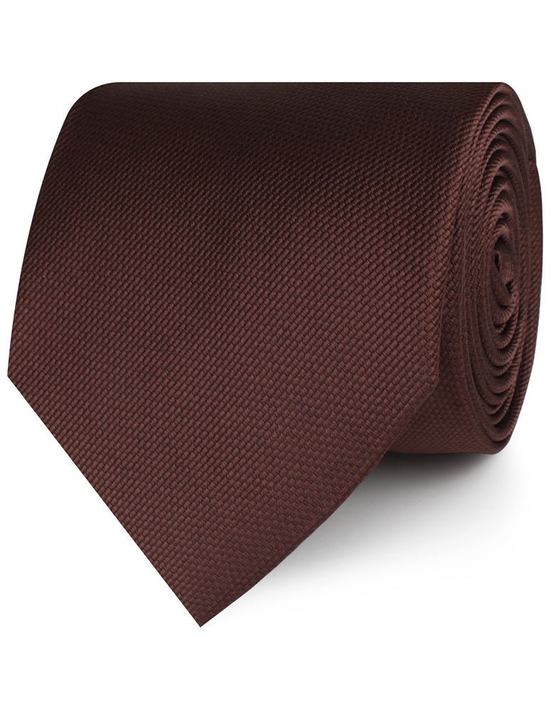 Dark Brown Weave Necktie