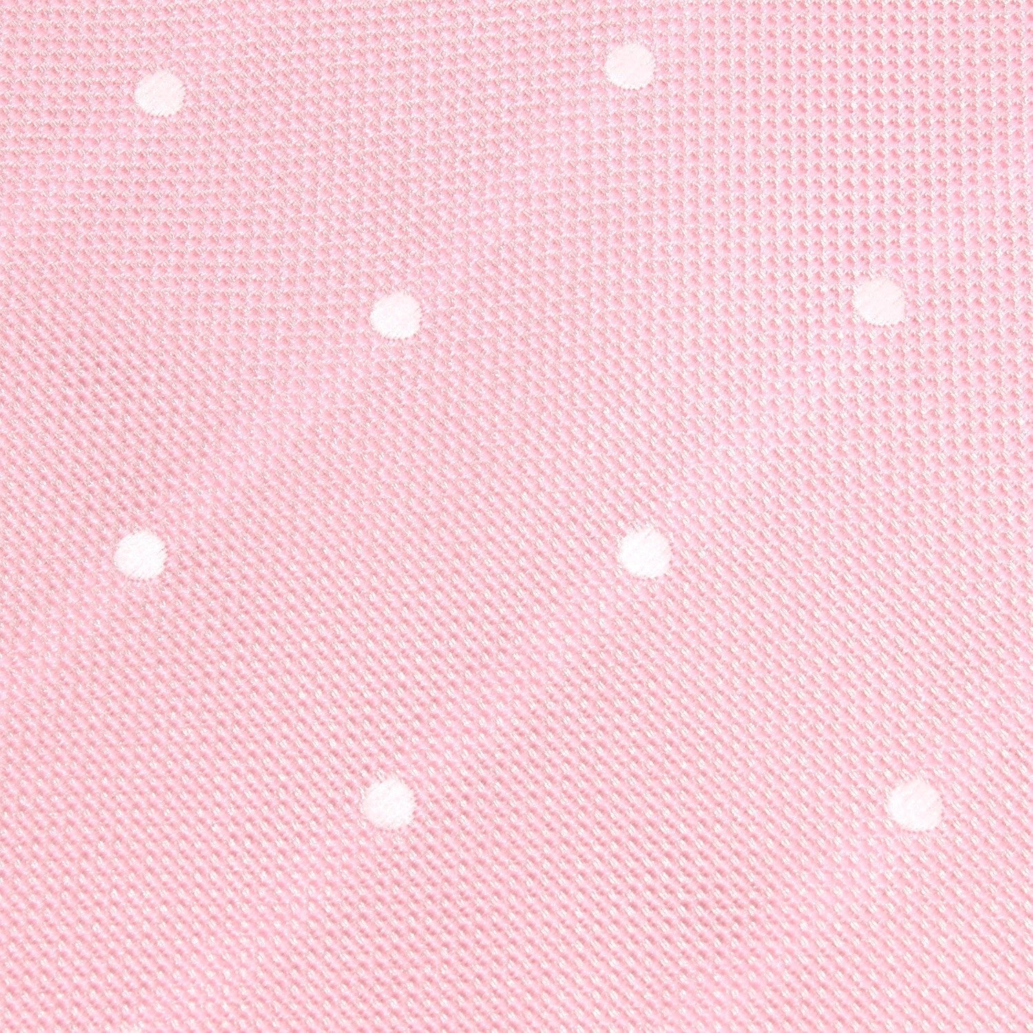 Baby Pink with White Polka Dots Self Tie Bow Tie