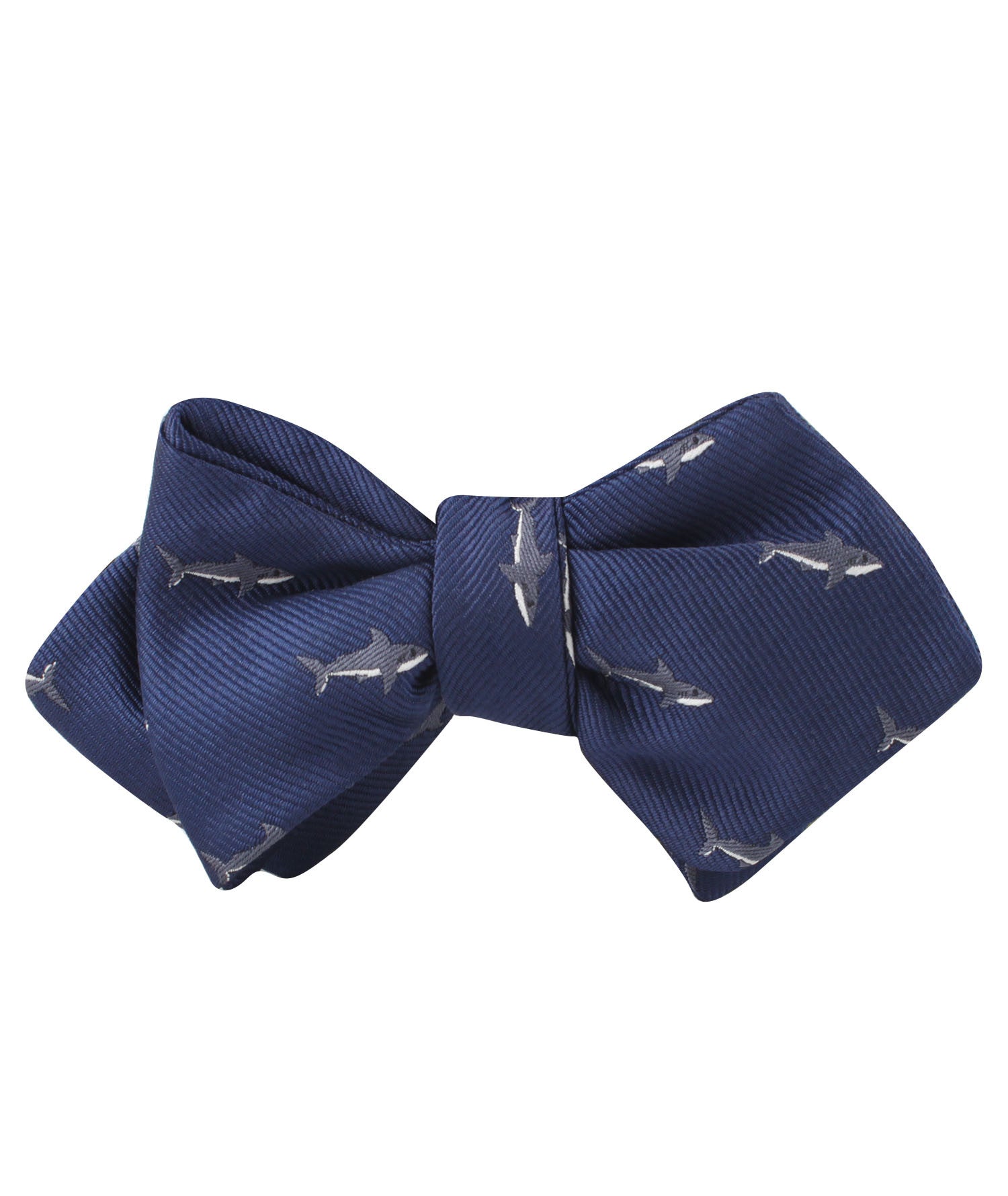 Shark Diamond Self Bow Tie