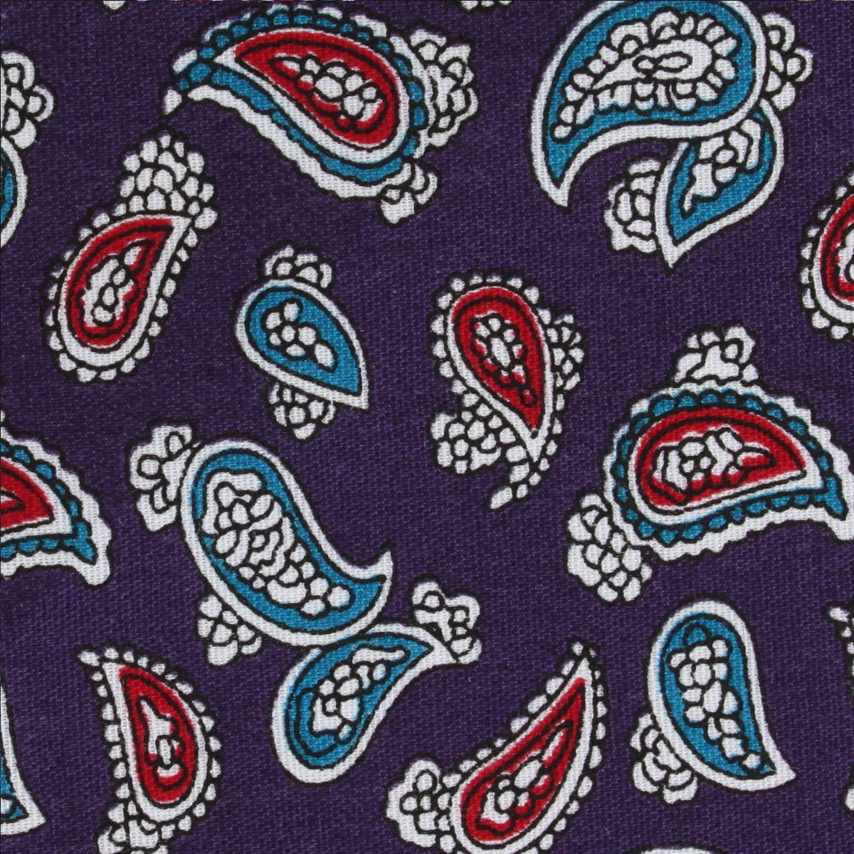 Lago di Bolsena Purple Paisley Self Bow Tie