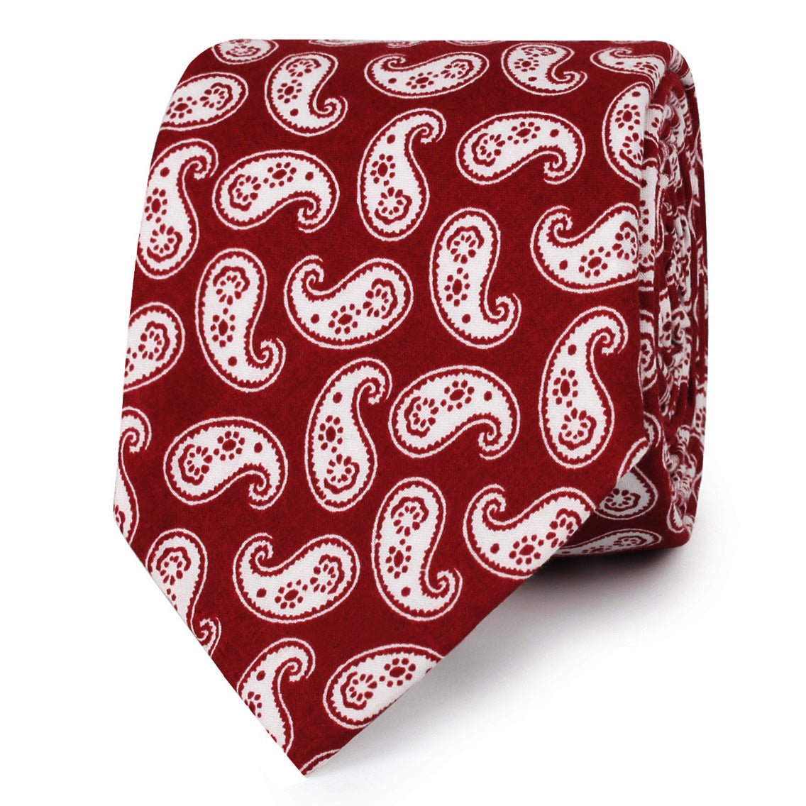 Danielre Red Paisley Skinny Tie