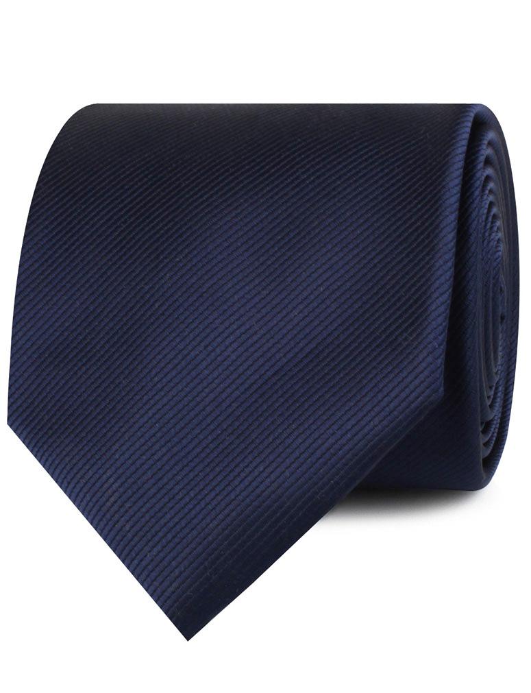 Marine Midnight Blue Twill Necktie