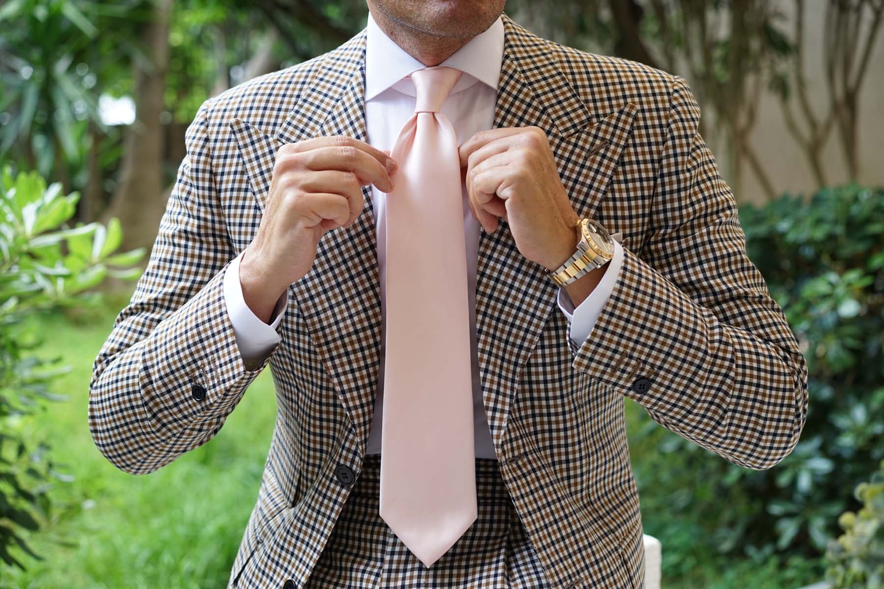 Petal Pink Twill Necktie