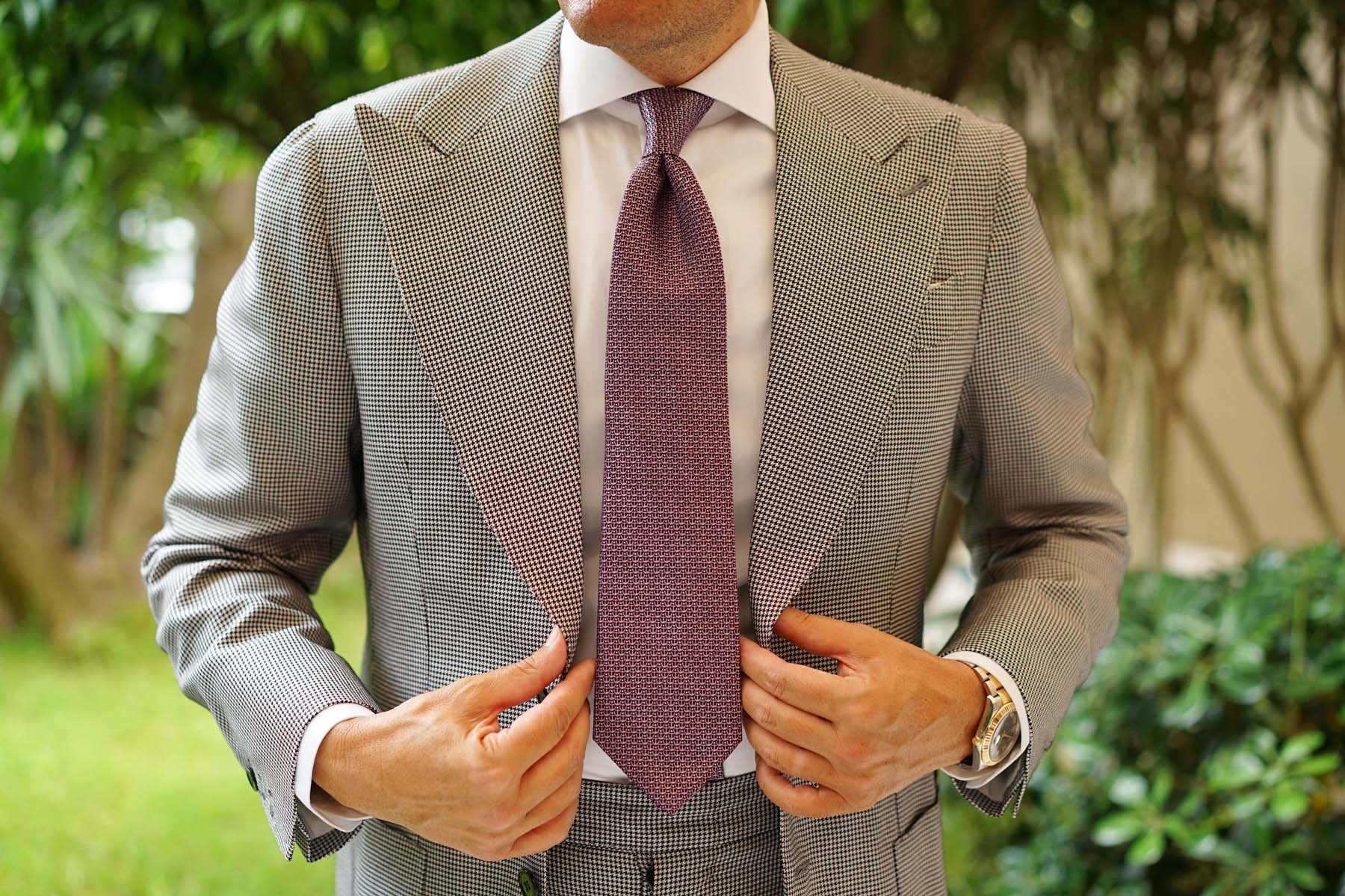 The Abacos Pink Anchor Necktie