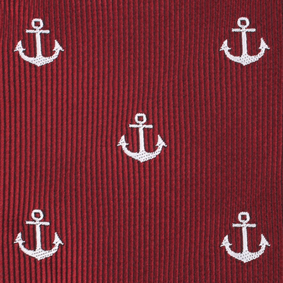 Burgundy Anchor Necktie