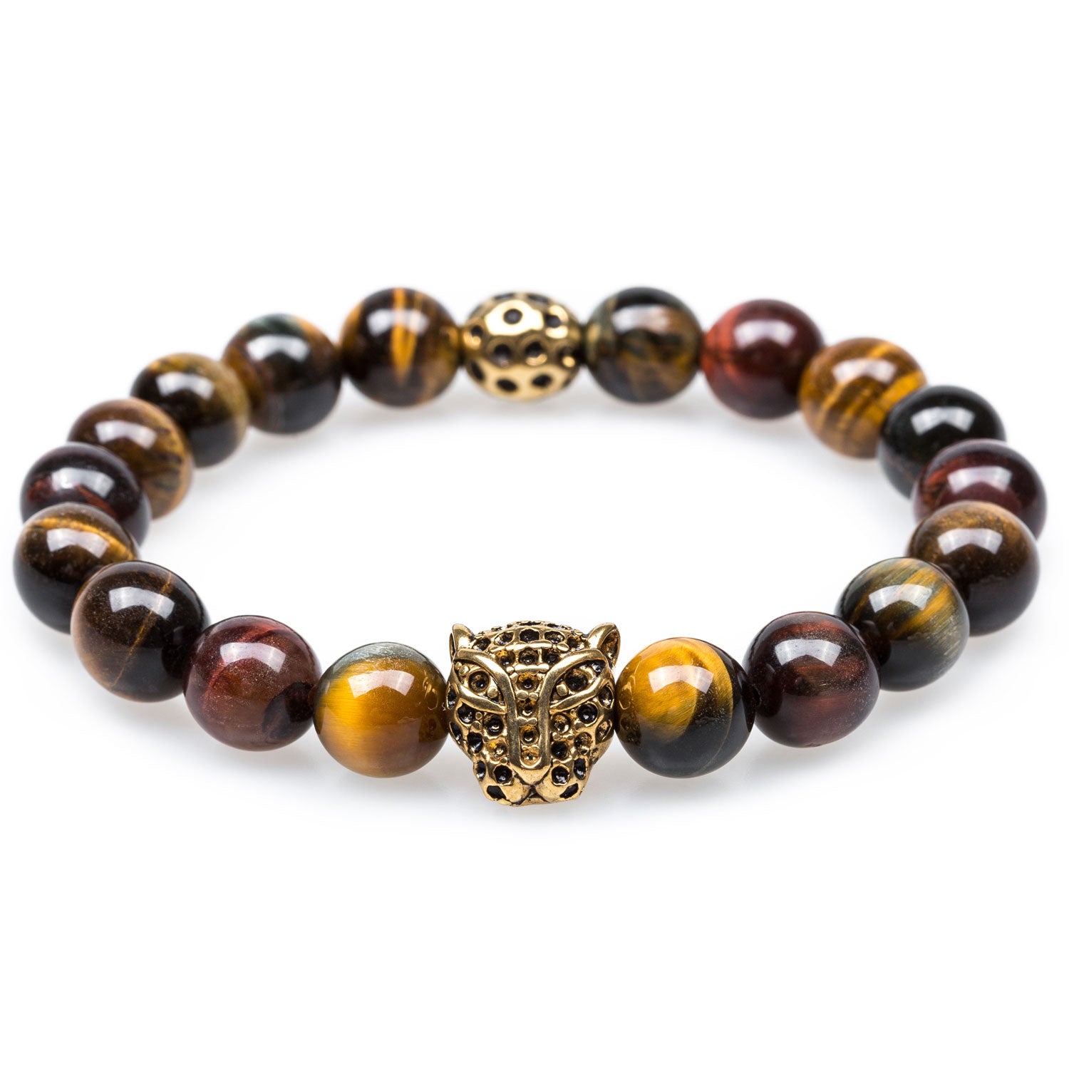 Borneo Tiger's Eye Panther Bracelet