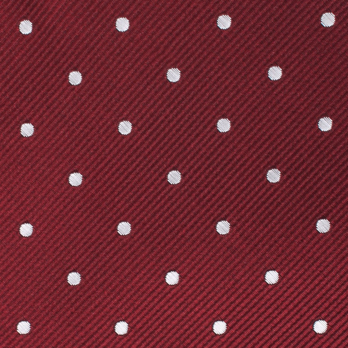 Burgundy Polka Dots Skinny Tie