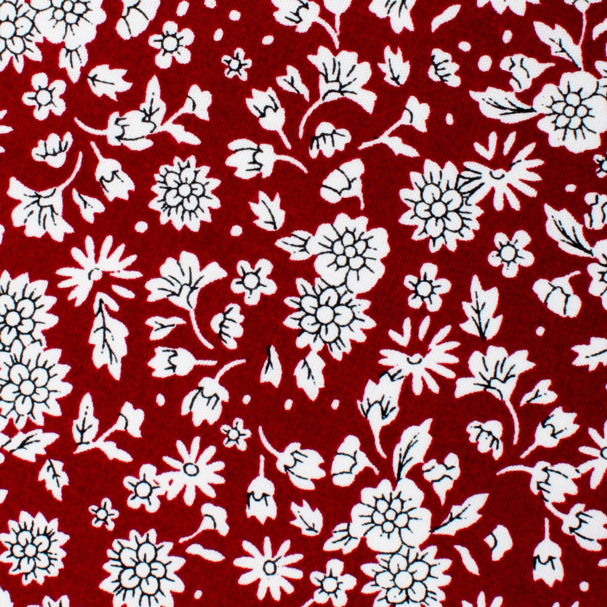 Fabric Swatch (Y280) - Shizuoka Merlot Red Floral