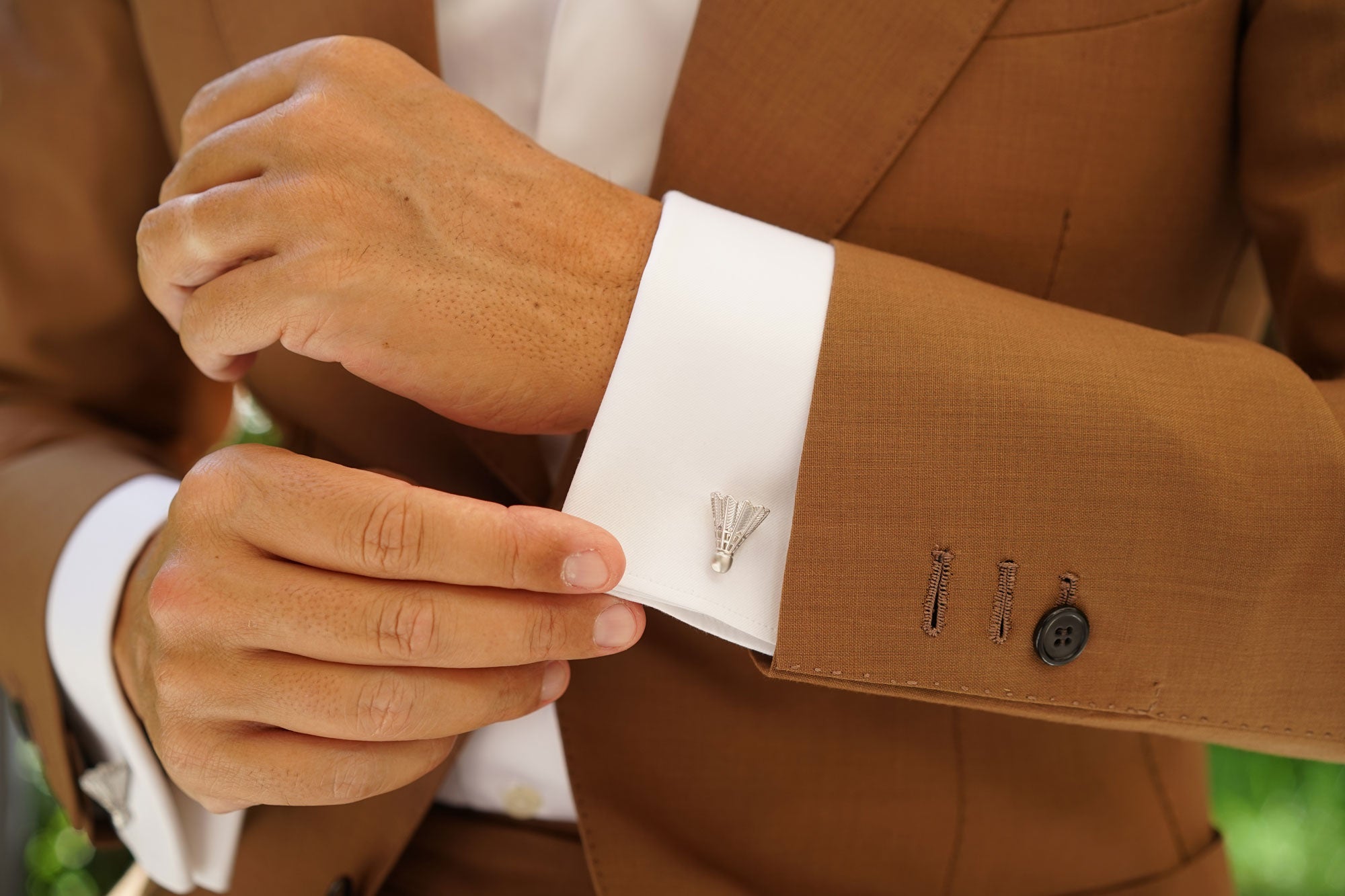 Badminton Shuttlecock Cufflinks