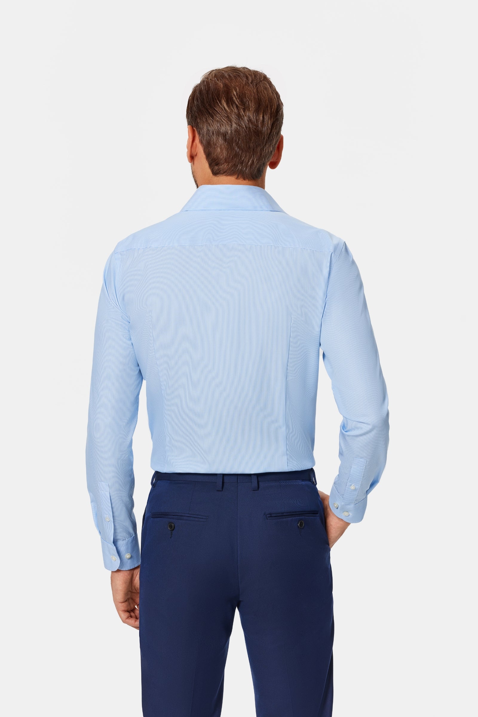 Babcock Blue Stripe Poplin Shirt