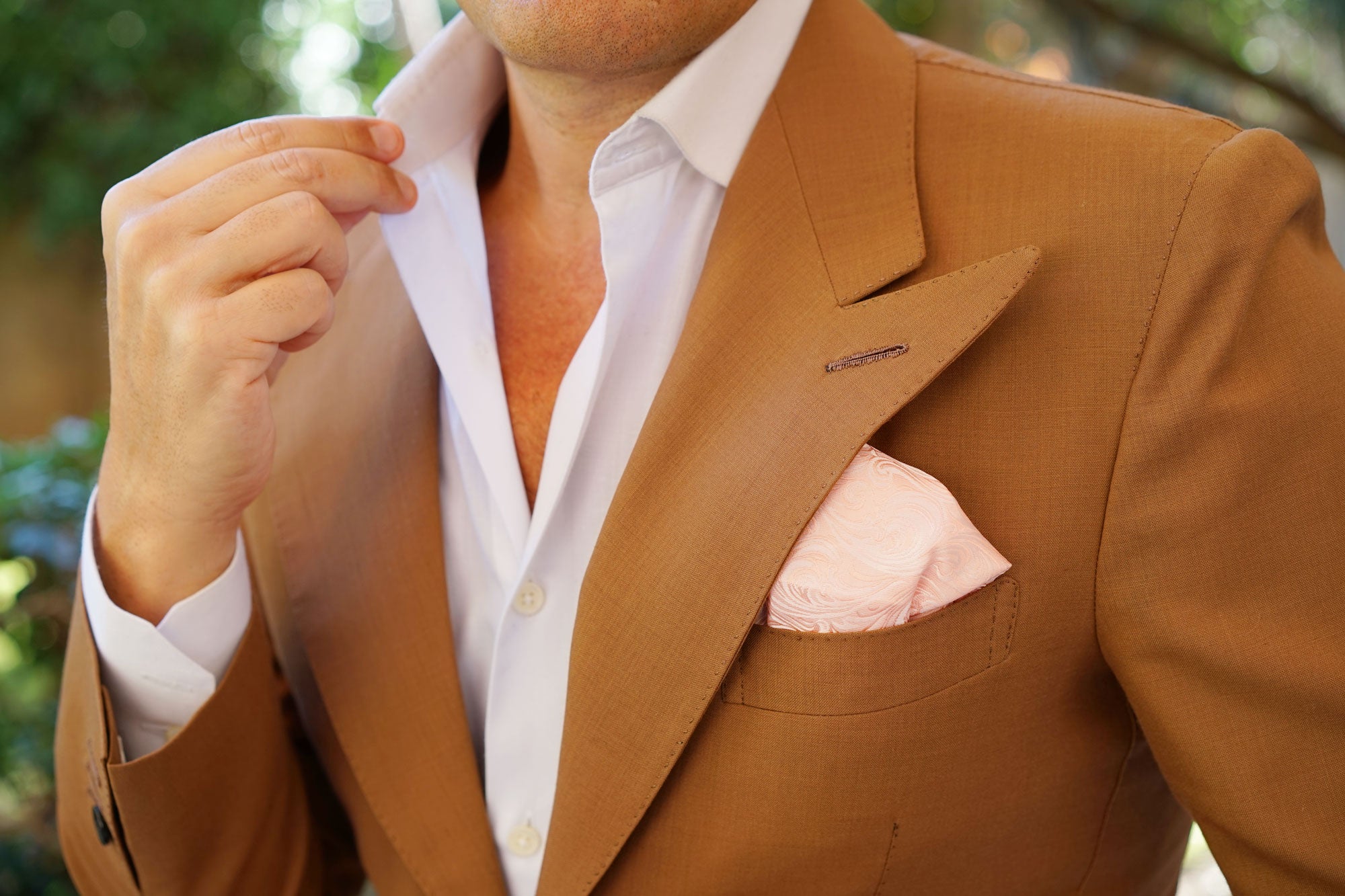 Blush Pink Khamsin Pocket Square