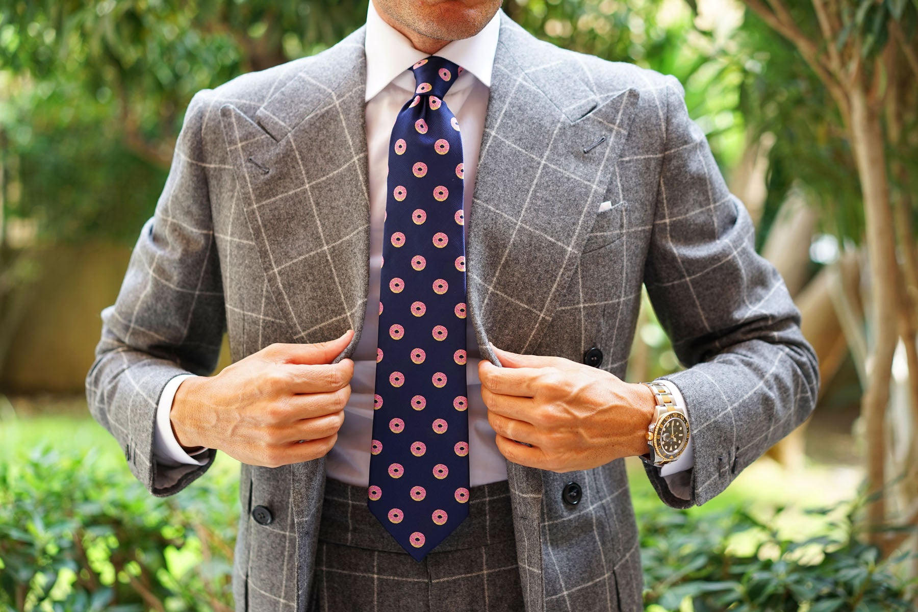 Pink Donuts Necktie