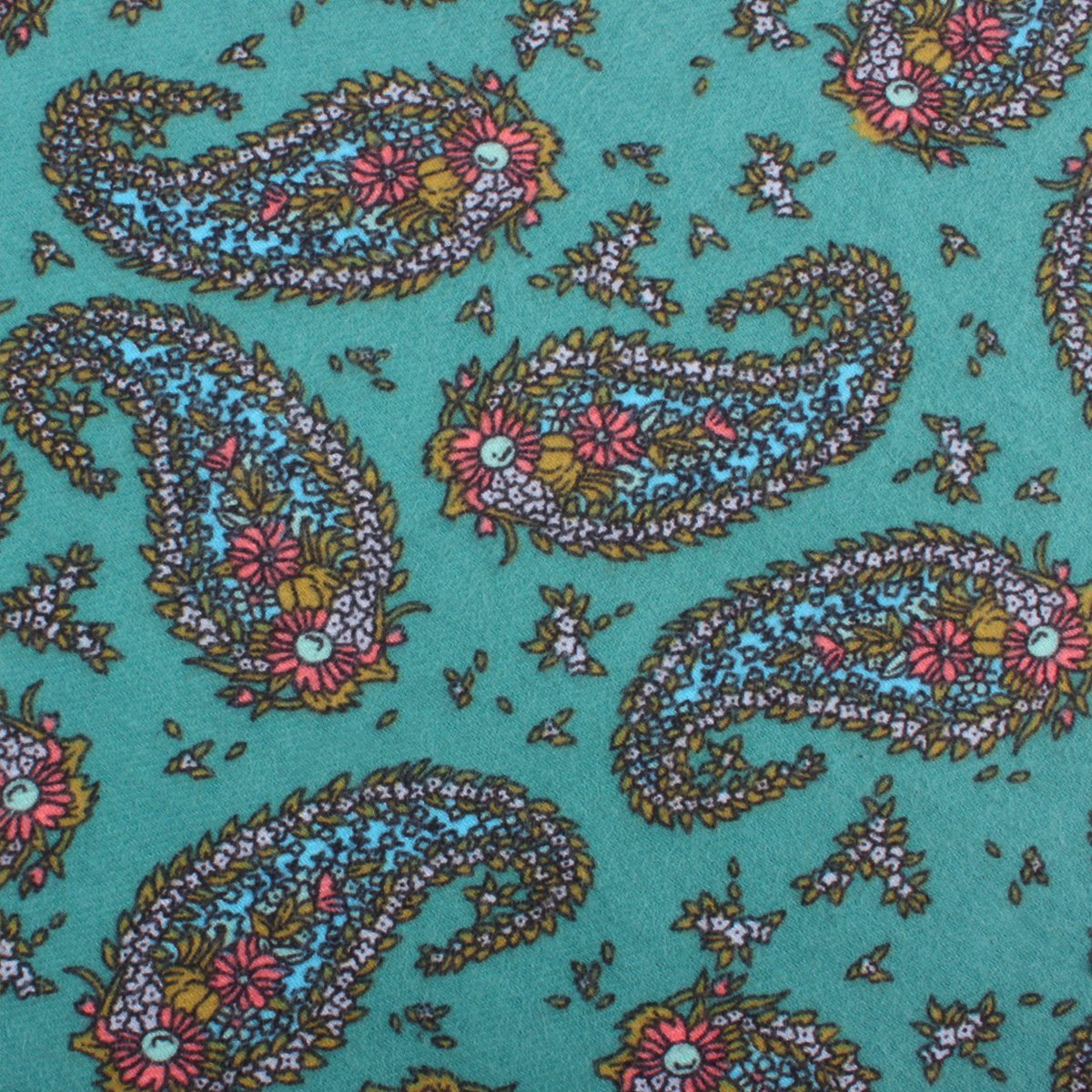 Amer Fort Teal Paisley Necktie