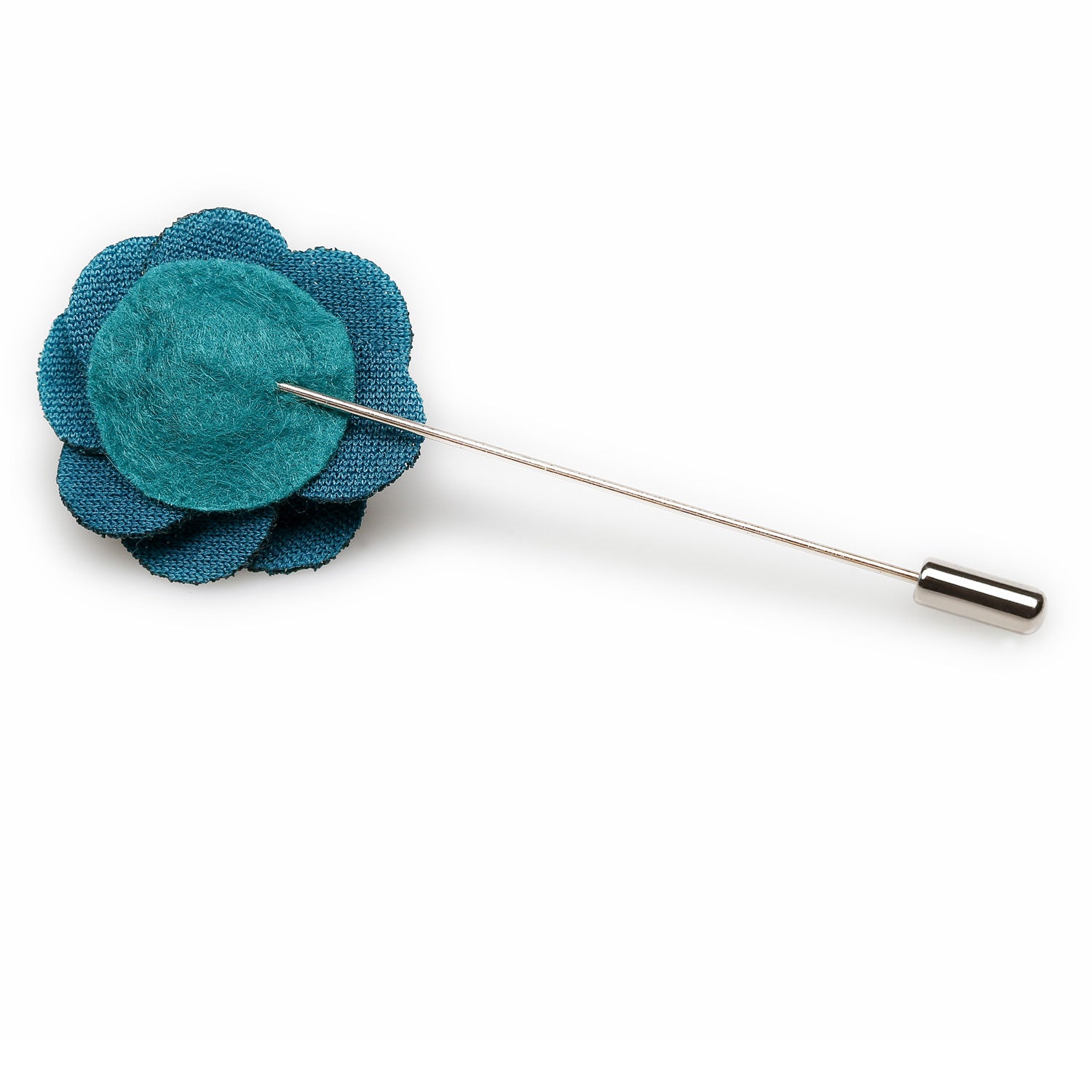 Teal Mini Lapel Flower