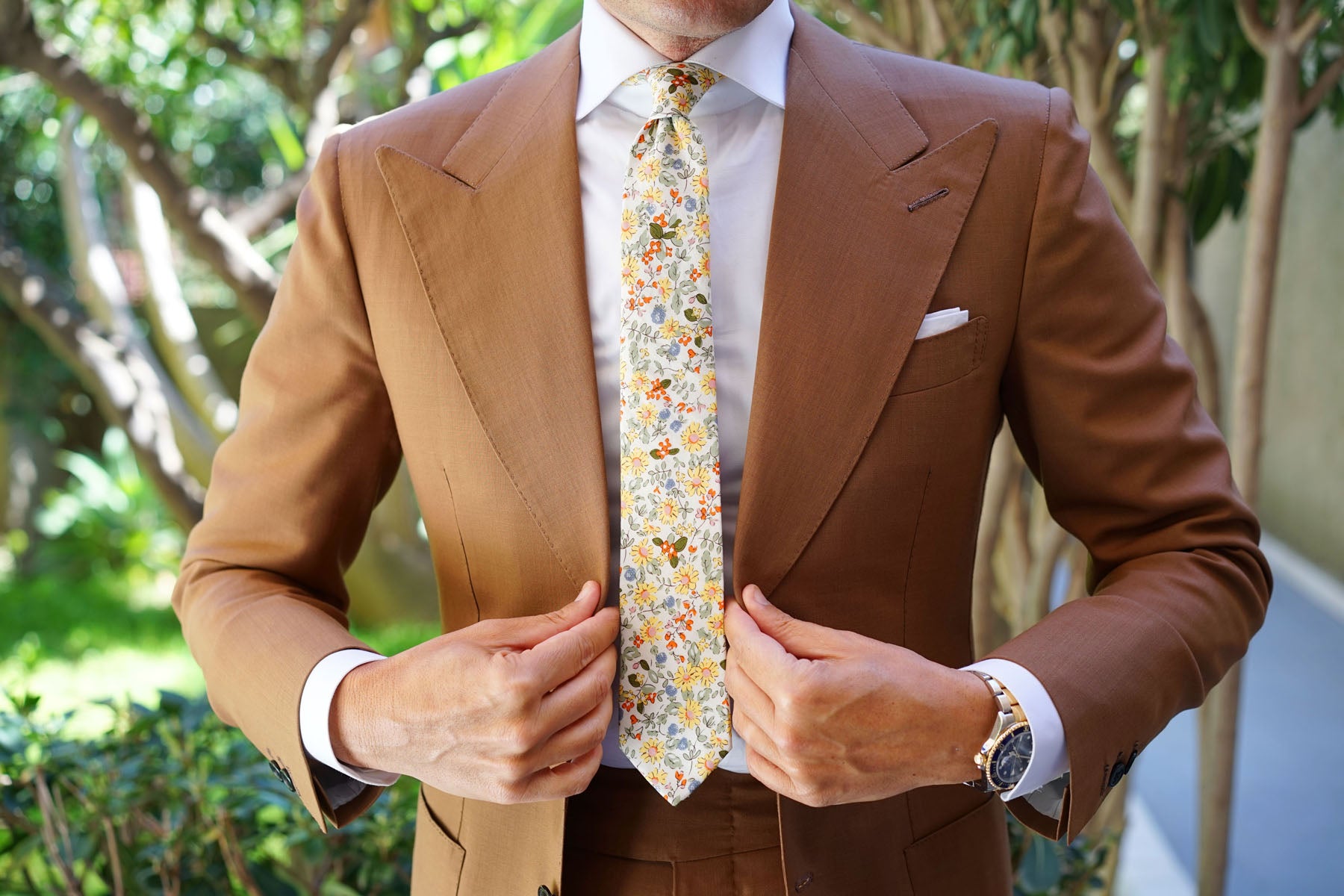 Belle Danser Floral Skinny Tie