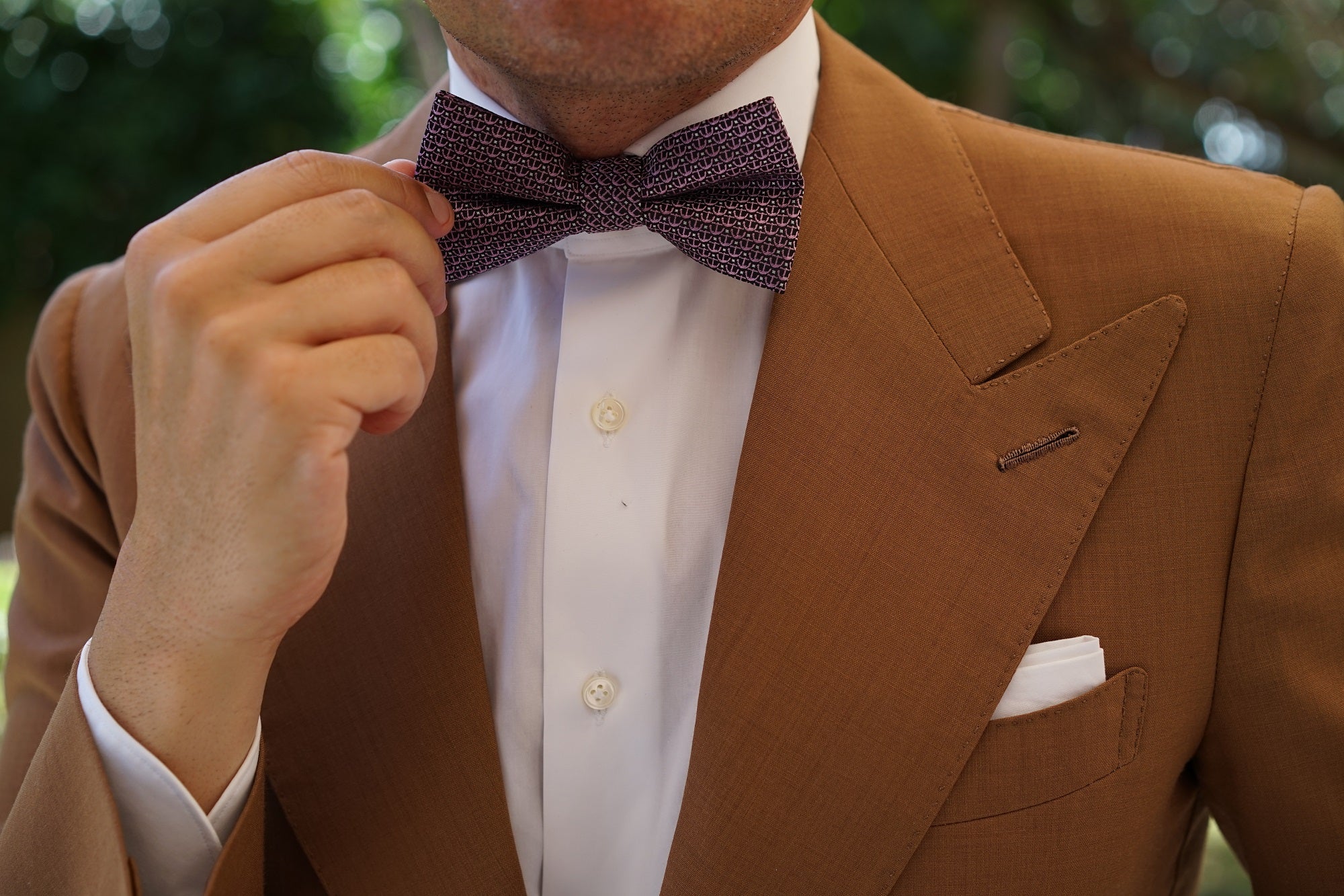 The Abacos Pink Anchor Bow Tie