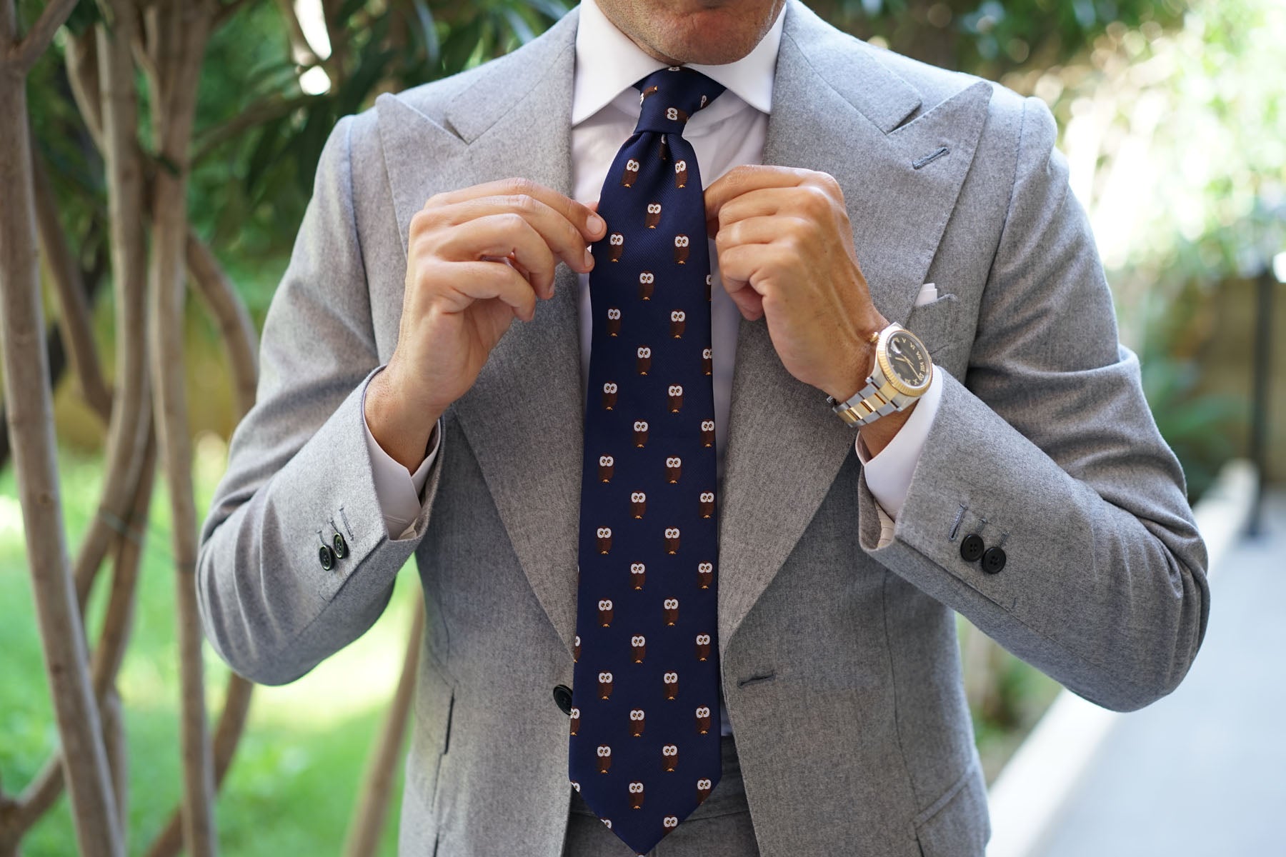 Northern Brown Owl Tie