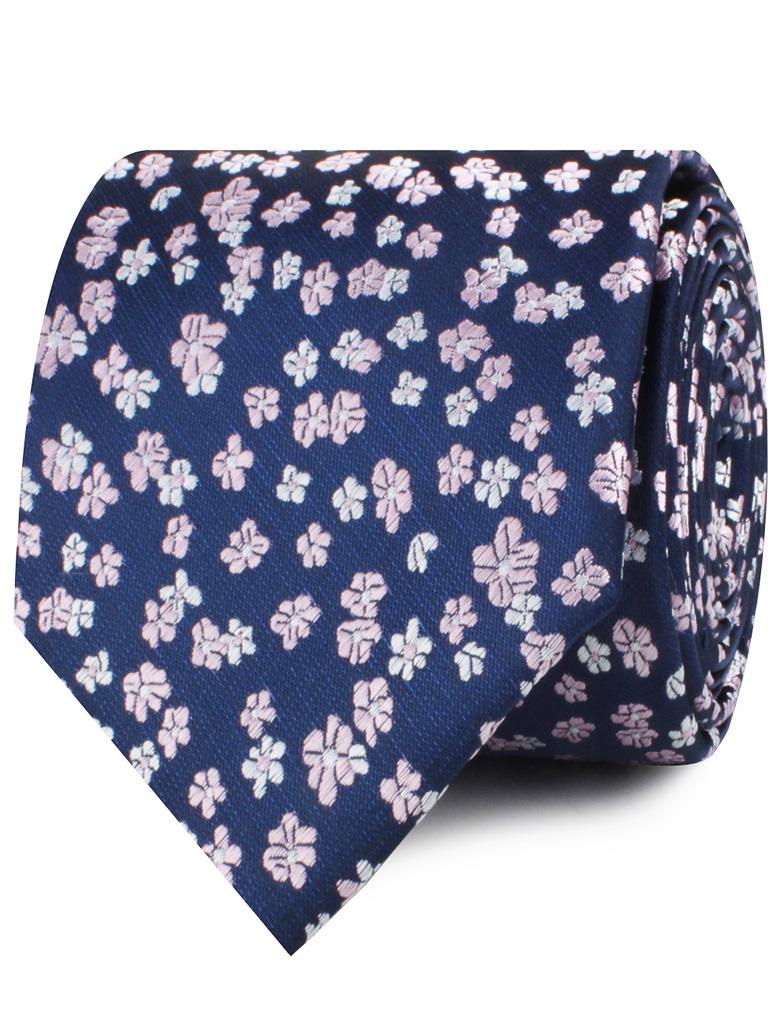 Aster Amellus Lilac Floral Necktie