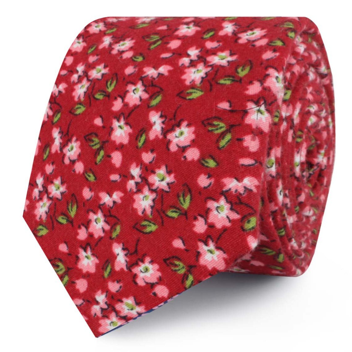 Cano Cristales Scarlet Floral Skinny Tie