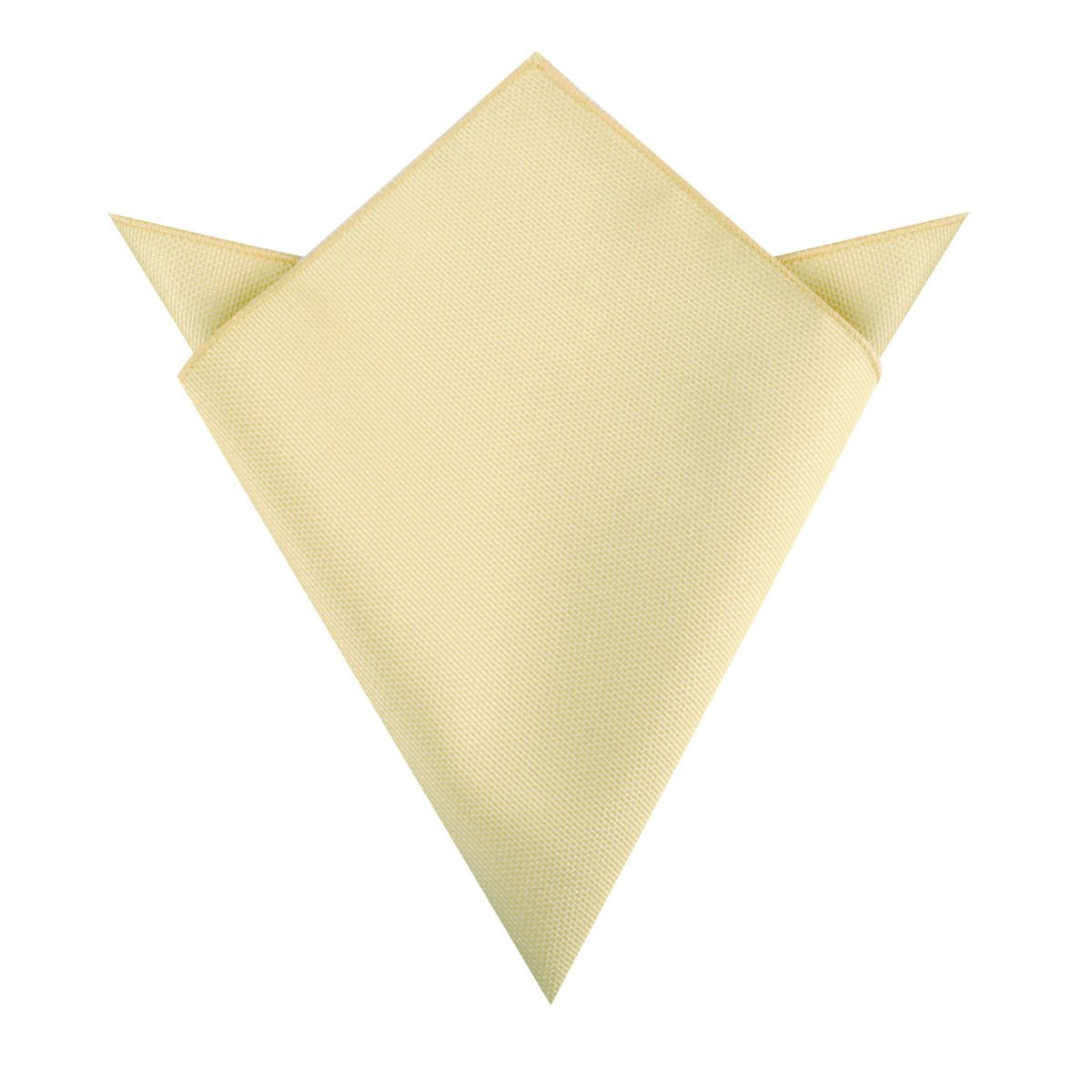 Canary Blush Yellow Weave Pocket Square