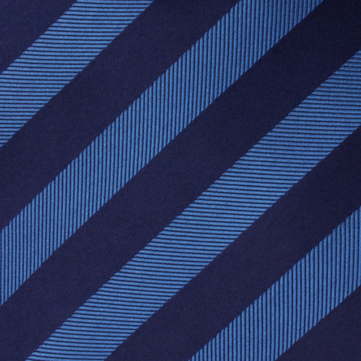 Oxford & Steel Blue Striped Skinny Tie