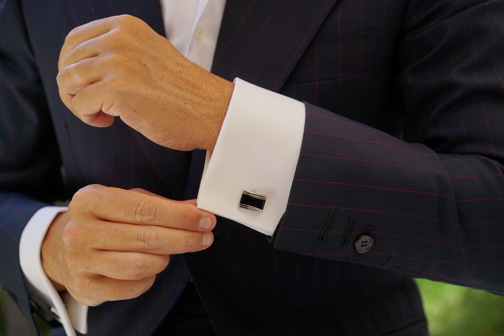 The Black Knight Rectangle Cufflinks