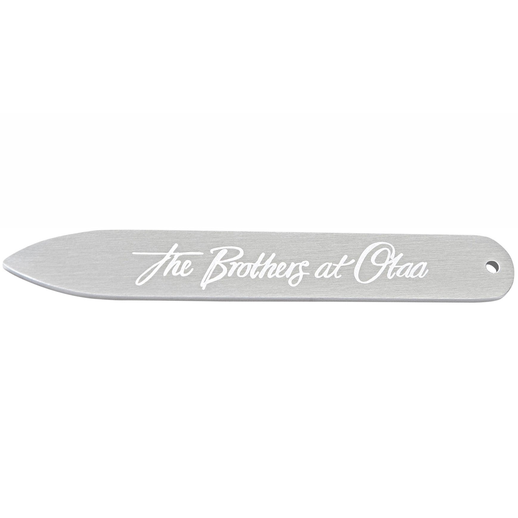 Brushed Silver Collar Stays