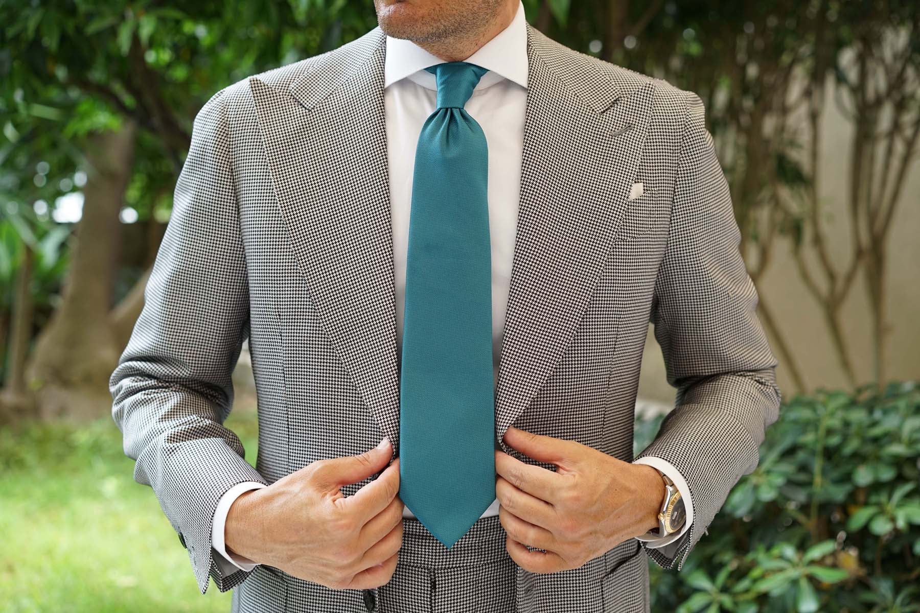 Oasis Blue Weave Necktie