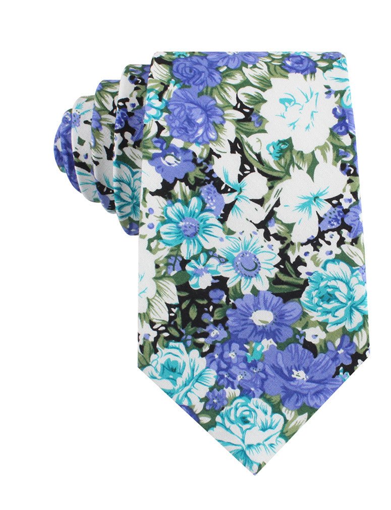 Pianosa Purple Floral Tie