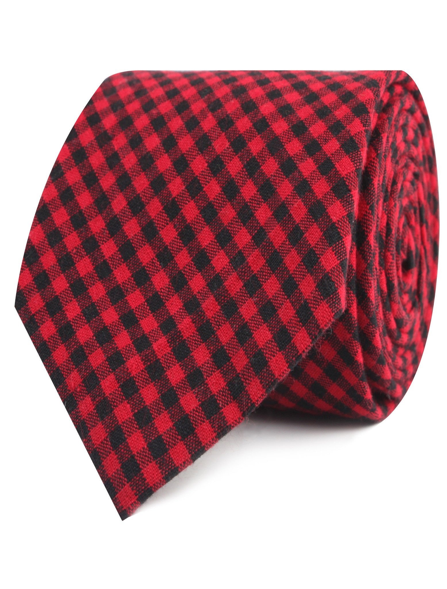 Red Belfast Gingham Tie