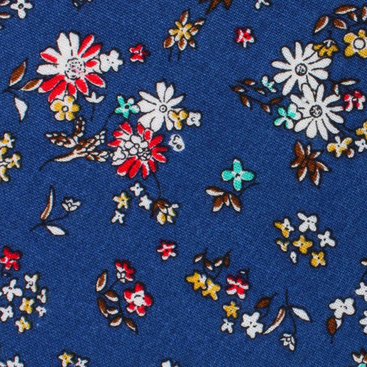 Floraison Carnivale Blue Floral Skinny Tie