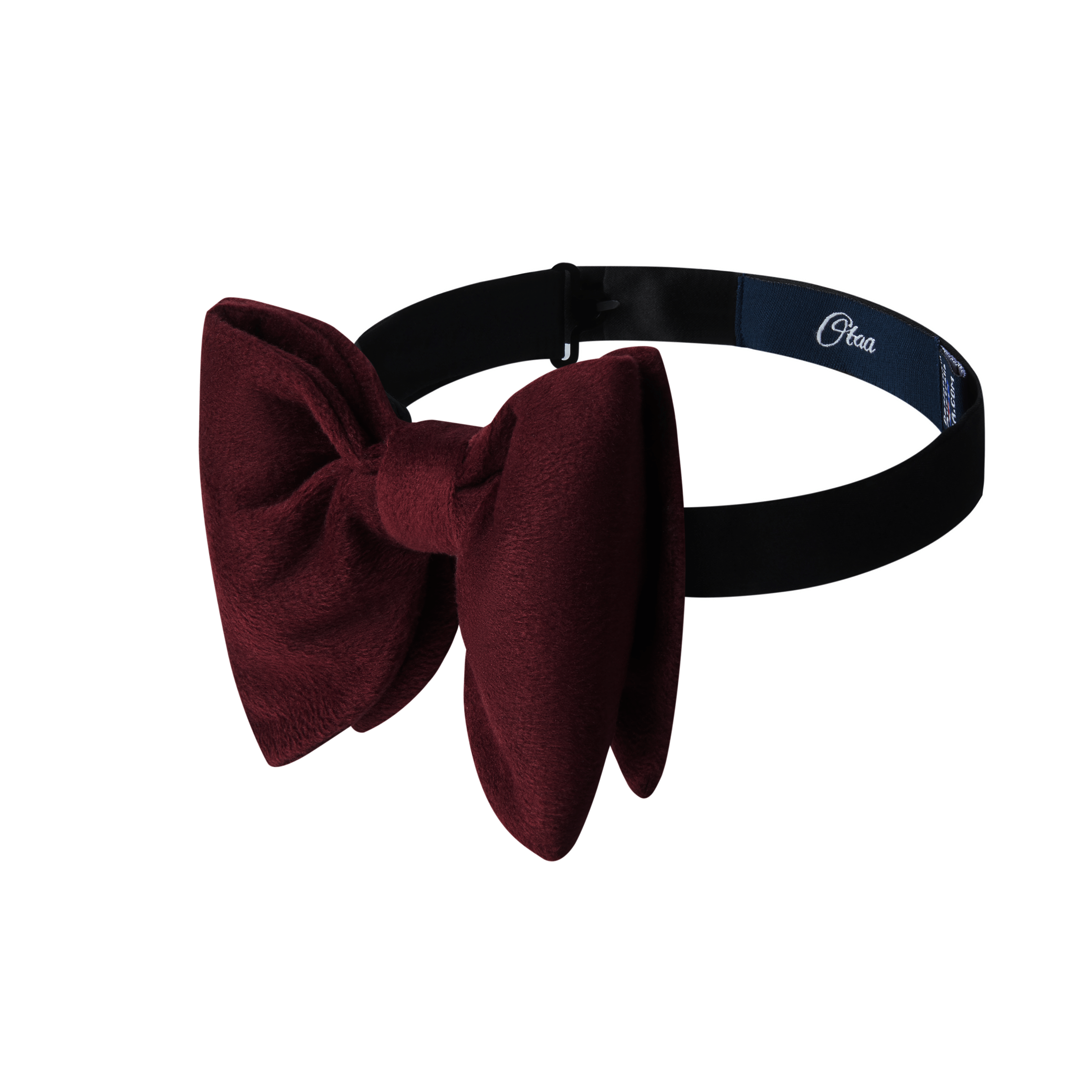 Bond Burgundy Velvet Butterfly Bow Tie