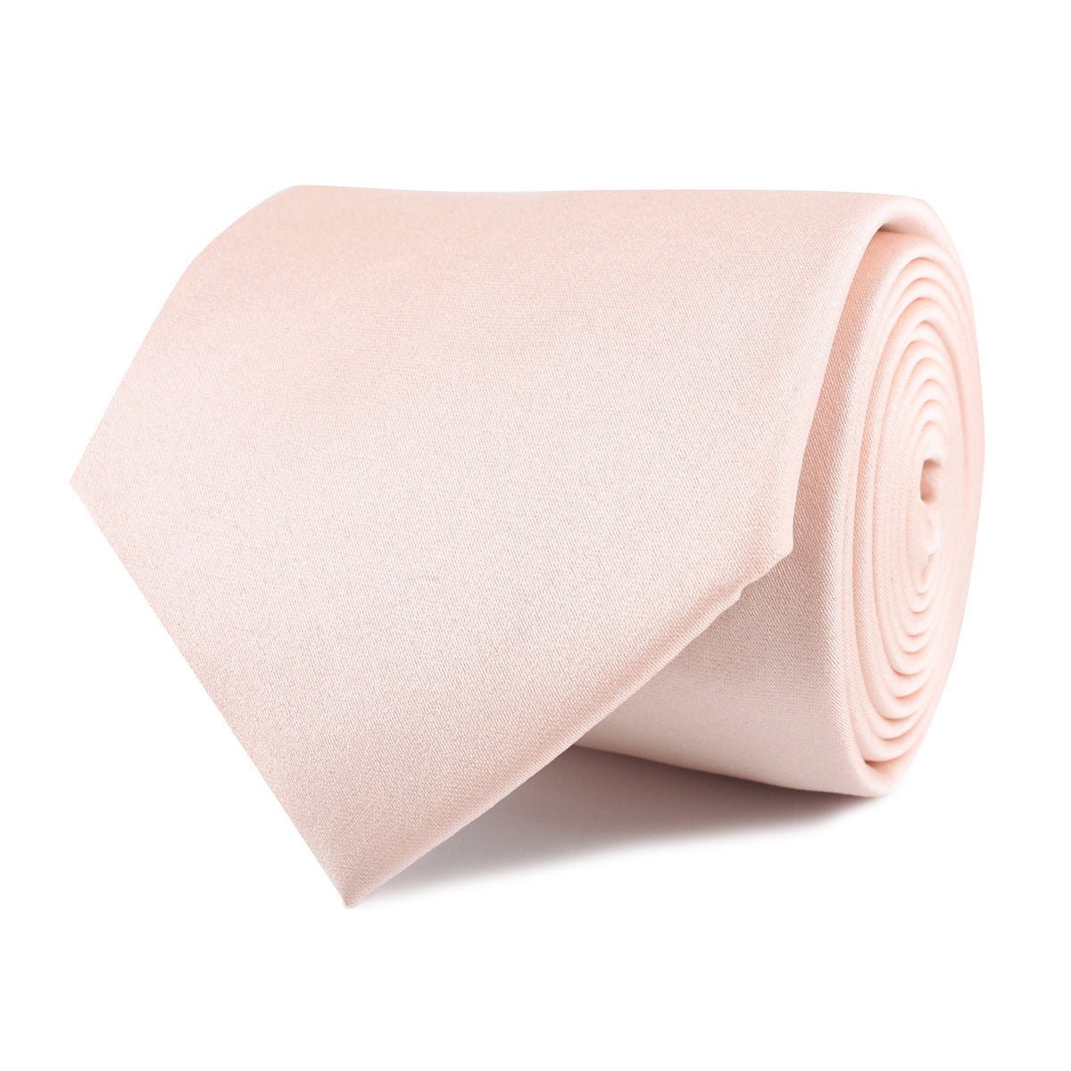 Peach Satin Necktie